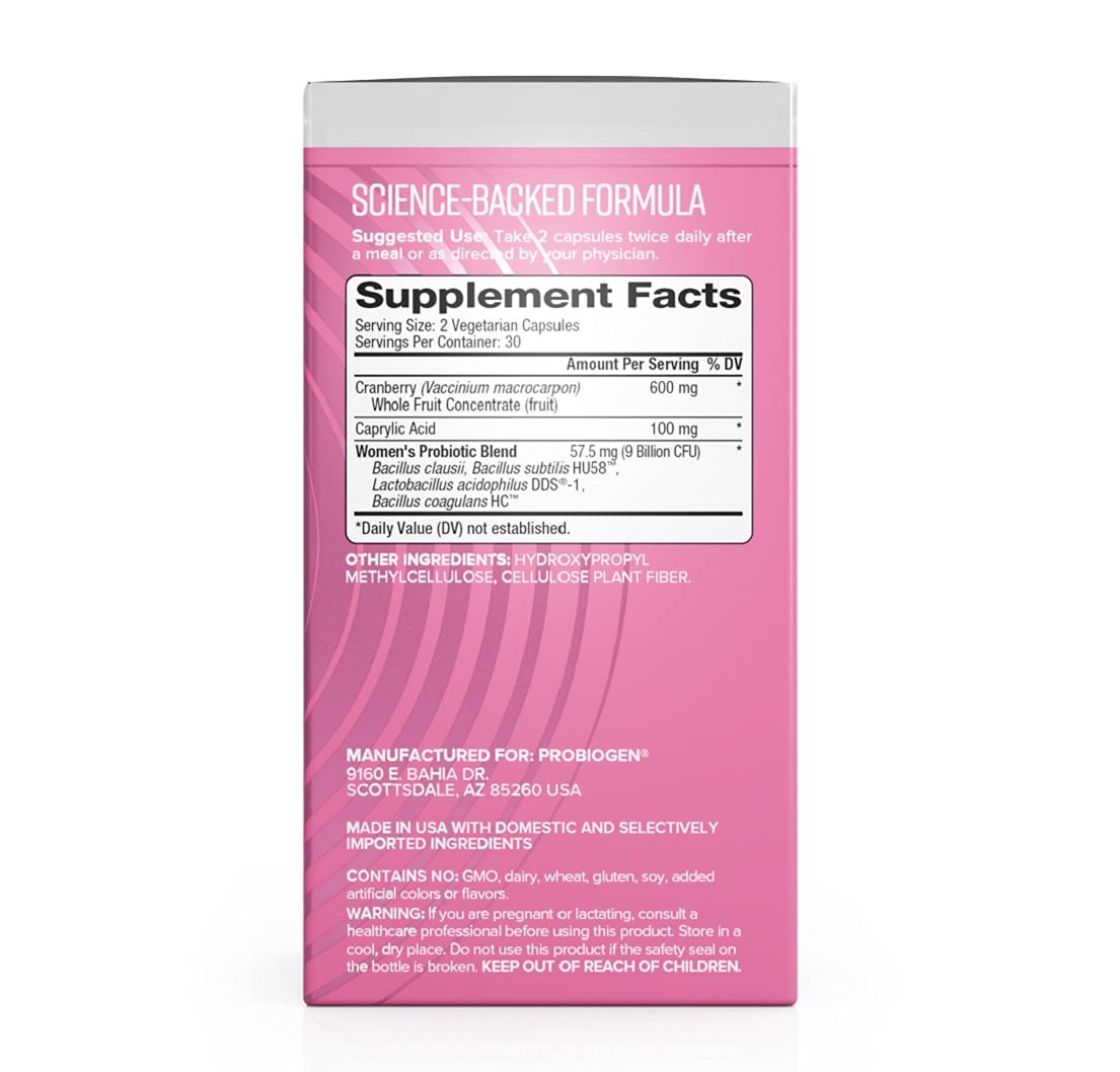 Foto 6 pulgar | Suplemento Probiogen Women's Daily Vitality Probiotic 60 Cápsulas - Venta Internacional.