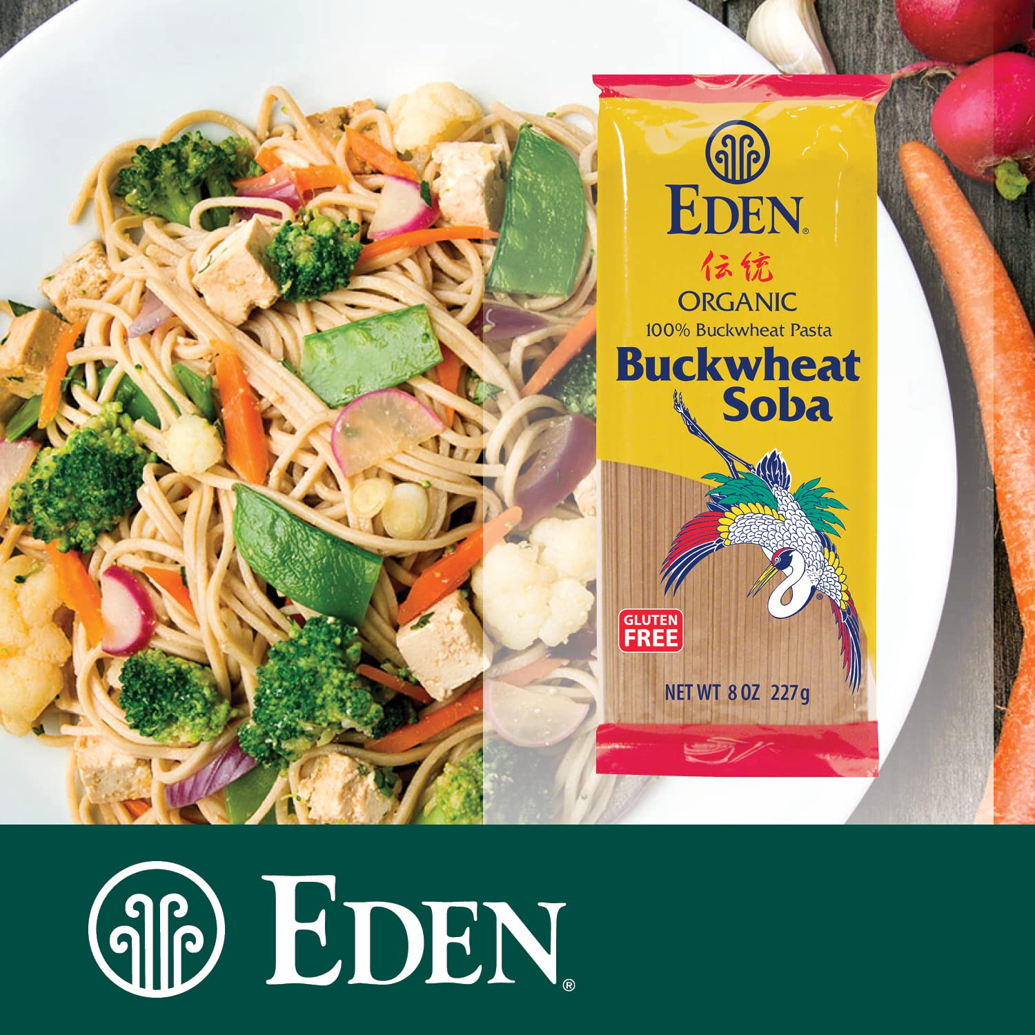 Foto 7 pulgar | Soba De Trigo Sarraceno Pasta Eden  100% Orgánico  Sin Gluten  250 Ml - Venta Internacional.