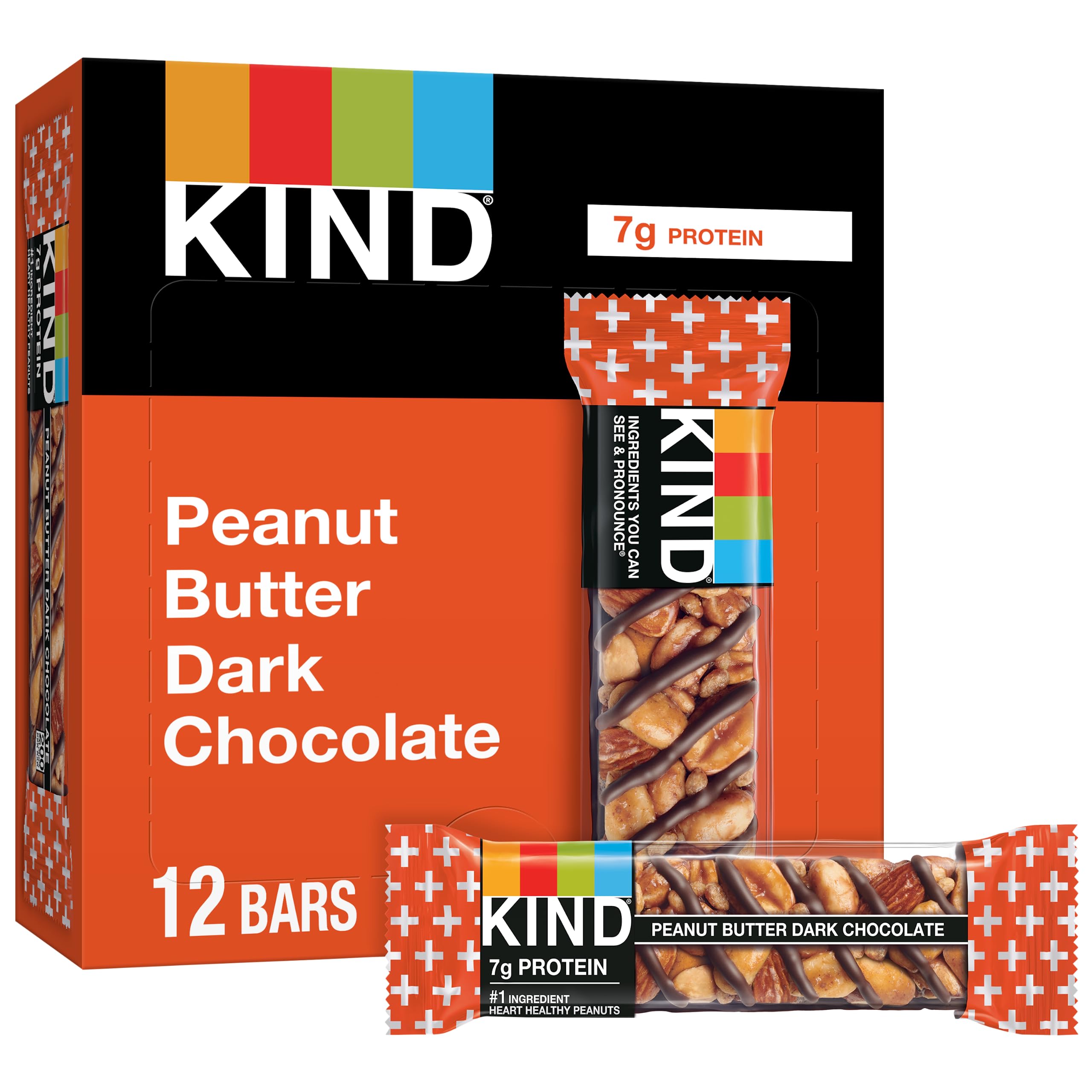 Foto 2 pulgar | Nut Bars Kind Con Mantequilla De Cacahuete Y Chocolate Negro  40 G X 12 - Venta Internacional.