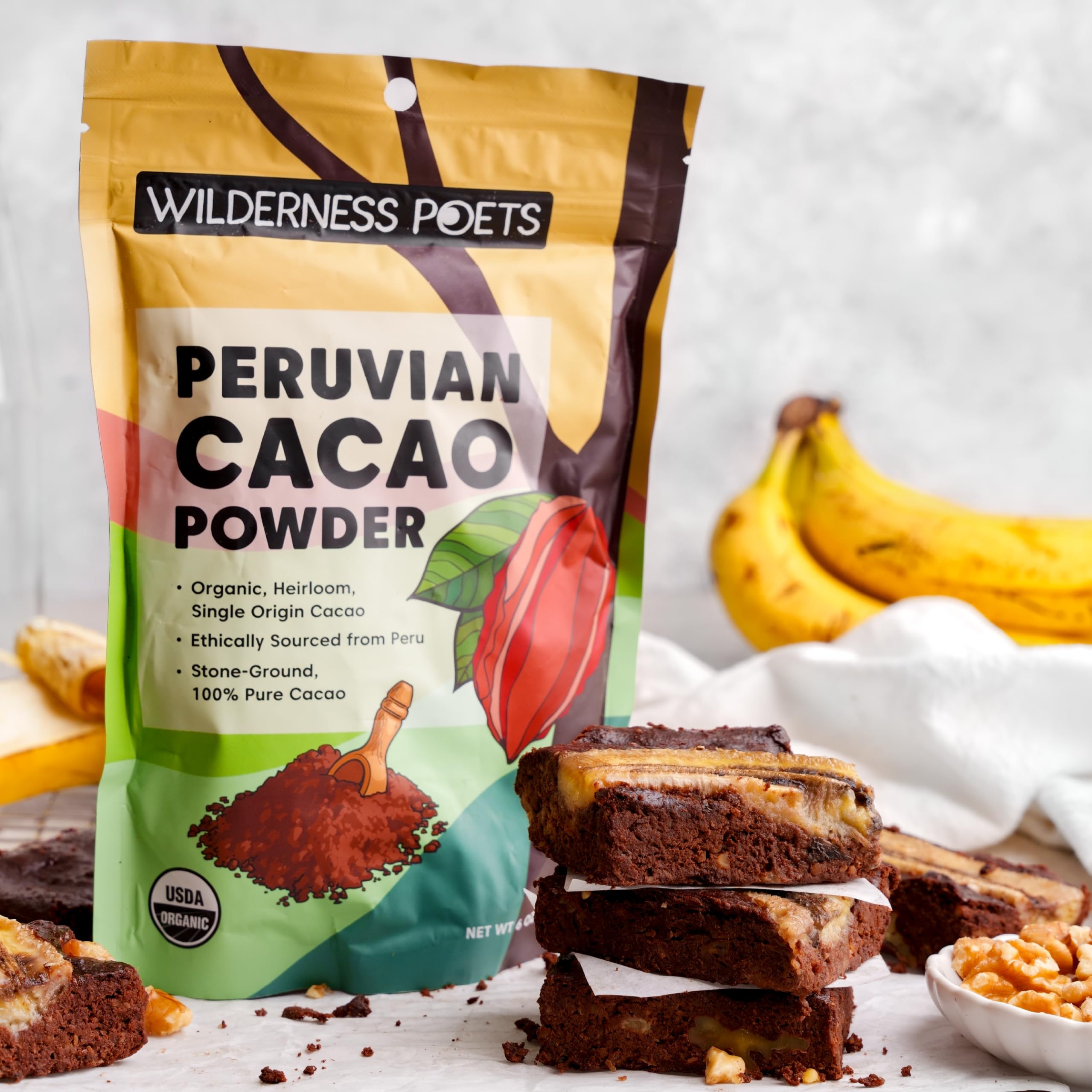 Foto 5 pulgar | Cacao En Polvo Wilderness Poets Organic Raw 170g - Venta Internacional.