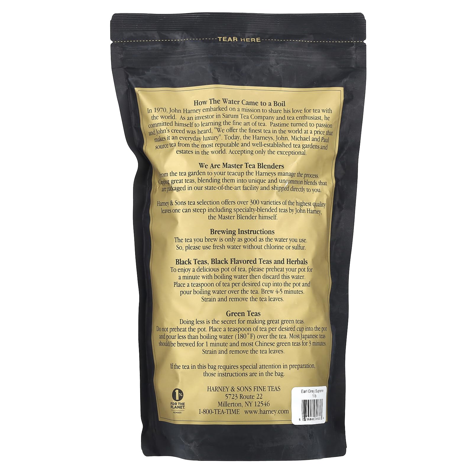 Foto 3 pulgar | Tea Harney & Sons Earl Grey Supreme  Hojas Sueltas  473 Ml - Venta Internacional.