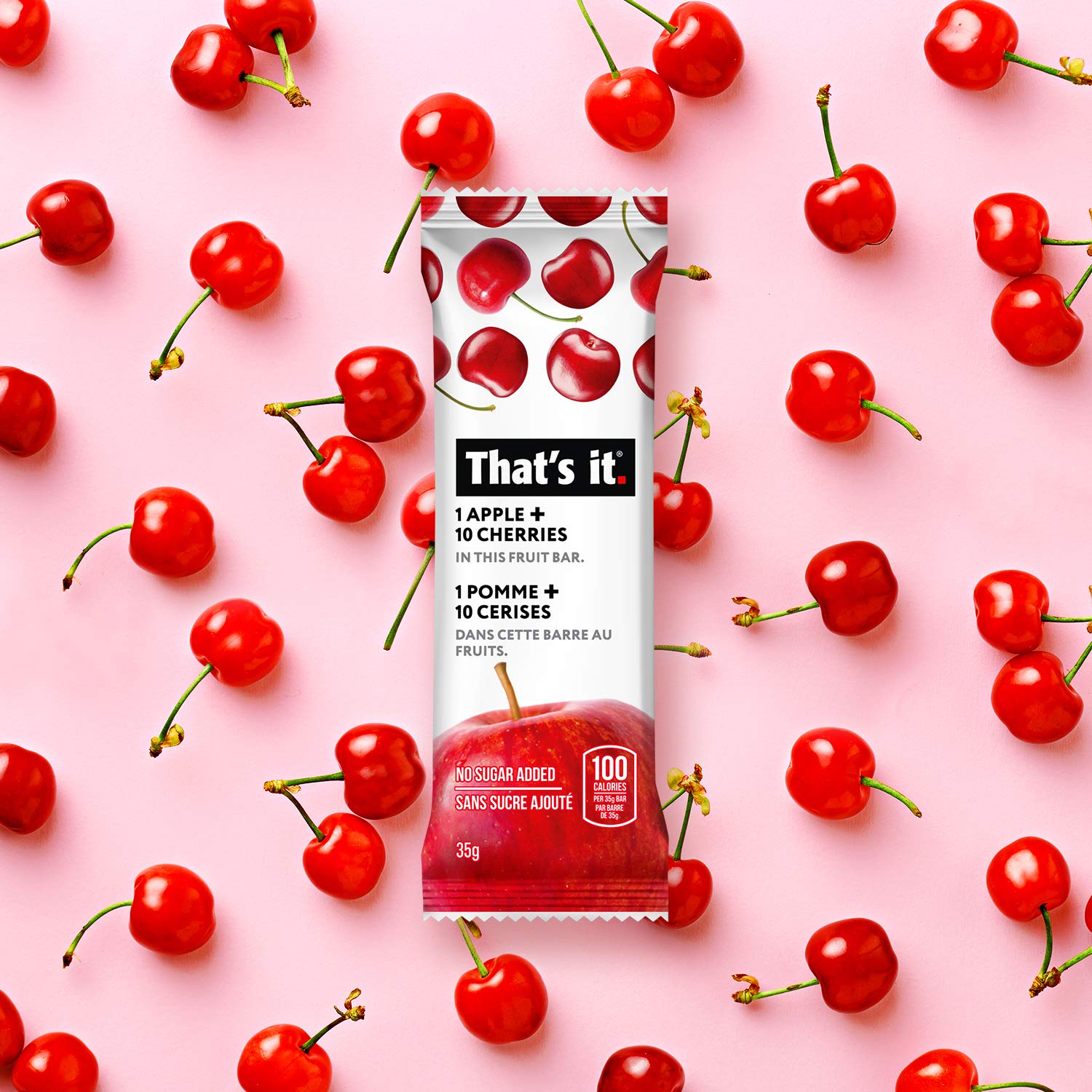 Foto 5 | Bar De Frutas Eso Es Todo. Manzanas Y Cerezas 100% Naturales  12 Unidades - Venta Internacional.