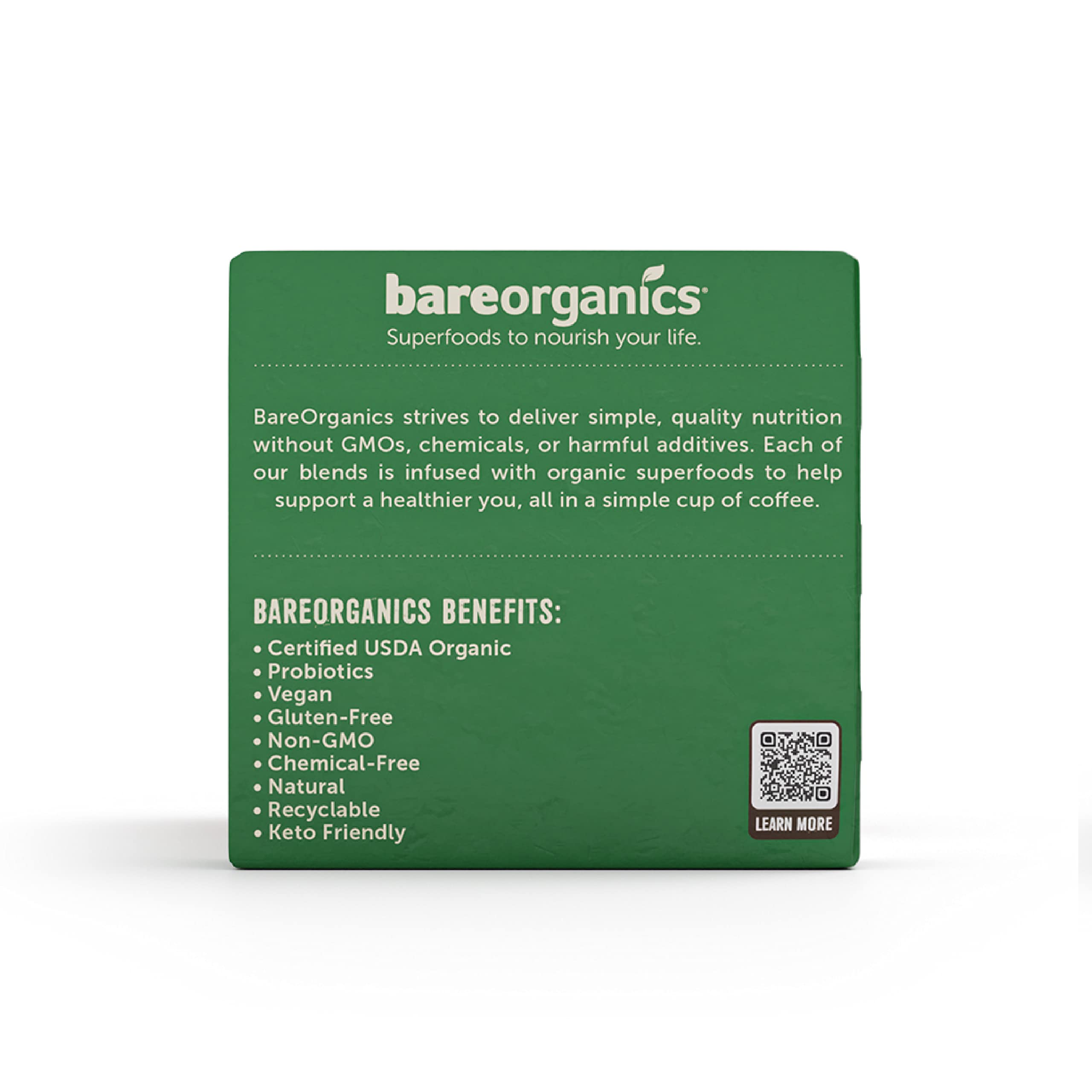 Foto 7 | Cápsulas Orgánicas De Coffee Bareorganics Energy Medium Toast  10 K-cup - Venta Internacional.