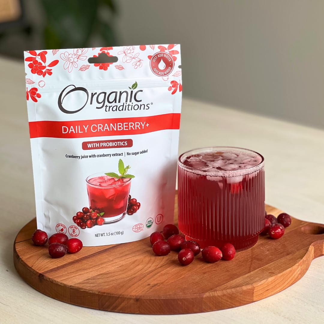 Foto 6 pulgar | Suplemento Organic Traditions Daily Cranberry  Bolsa De 100 G - Venta Internacional.