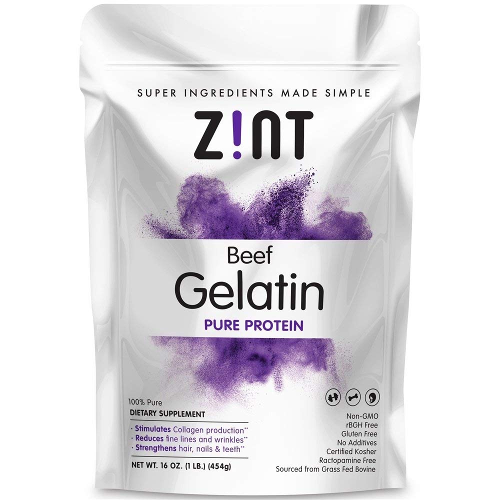 Foto 1 | Gelatina De Carne De Res Alimentada Con Pasto Zint En Polvo  Bolsa De 454 G - Venta Internacional.