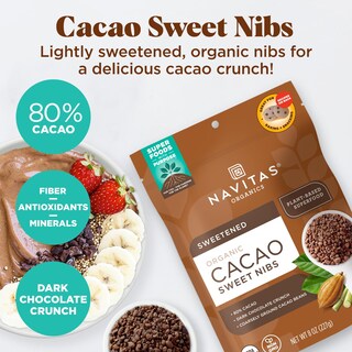 Foto 3 | Cacao Sweet Nibs Navitas Organics 227 G Bolsa Para 56 Porciones - Venta Internacional.