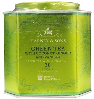Foto 1 | Té Harney & Sons Green Con Coco Jengibre Y Vainilla 30 Sobres - Venta Internacional.
