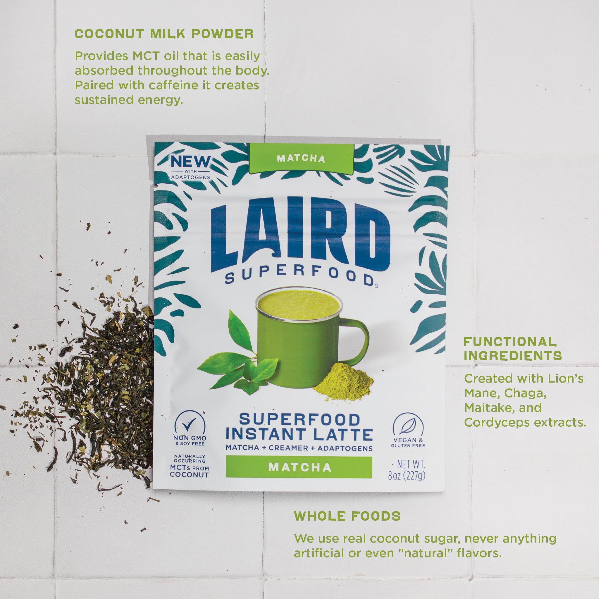 Foto 6 pulgar | Superalimento Matcha Instant Latte Laird Con Adaptógenos  250 Ml - Venta Internacional.