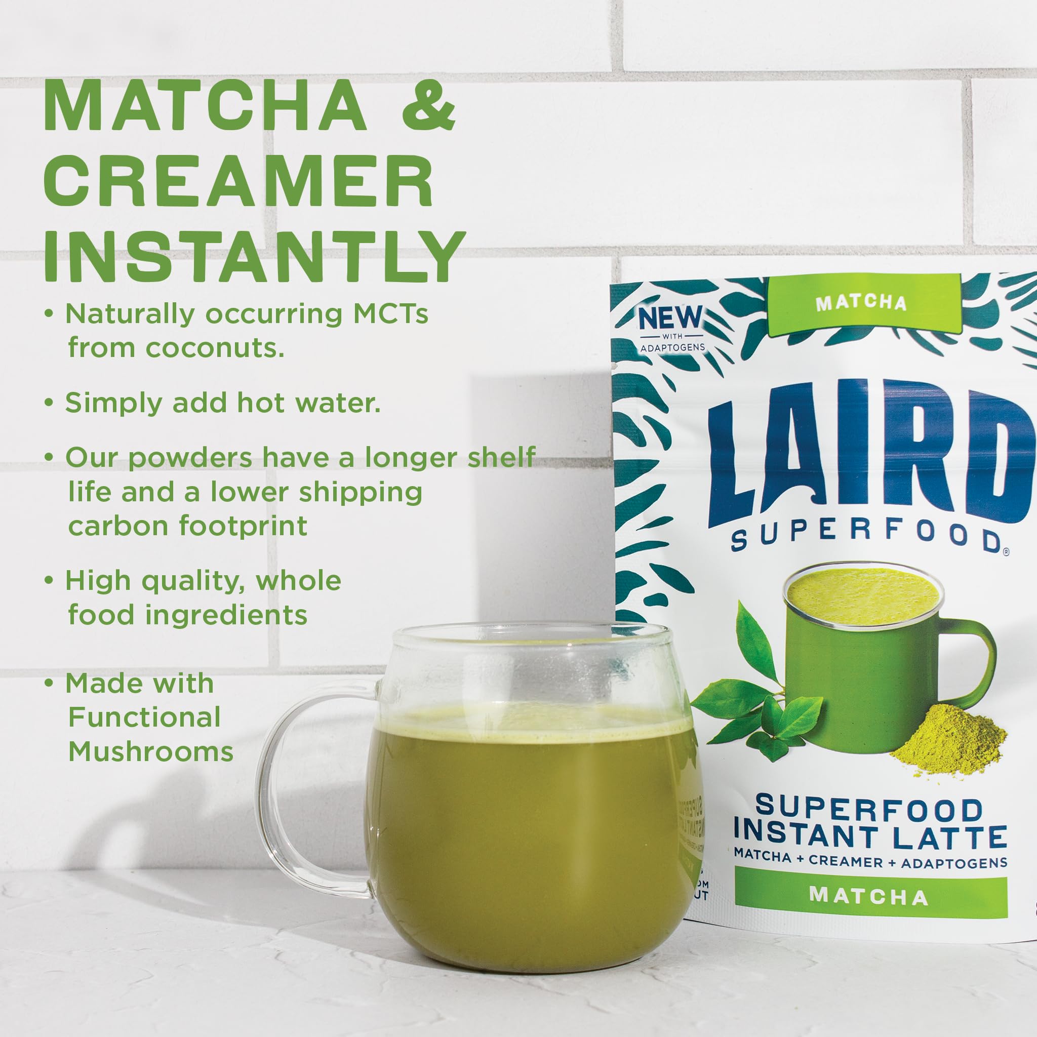 Foto 7 pulgar | Superalimento Matcha Instant Latte Laird Con Adaptógenos  250 Ml - Venta Internacional.