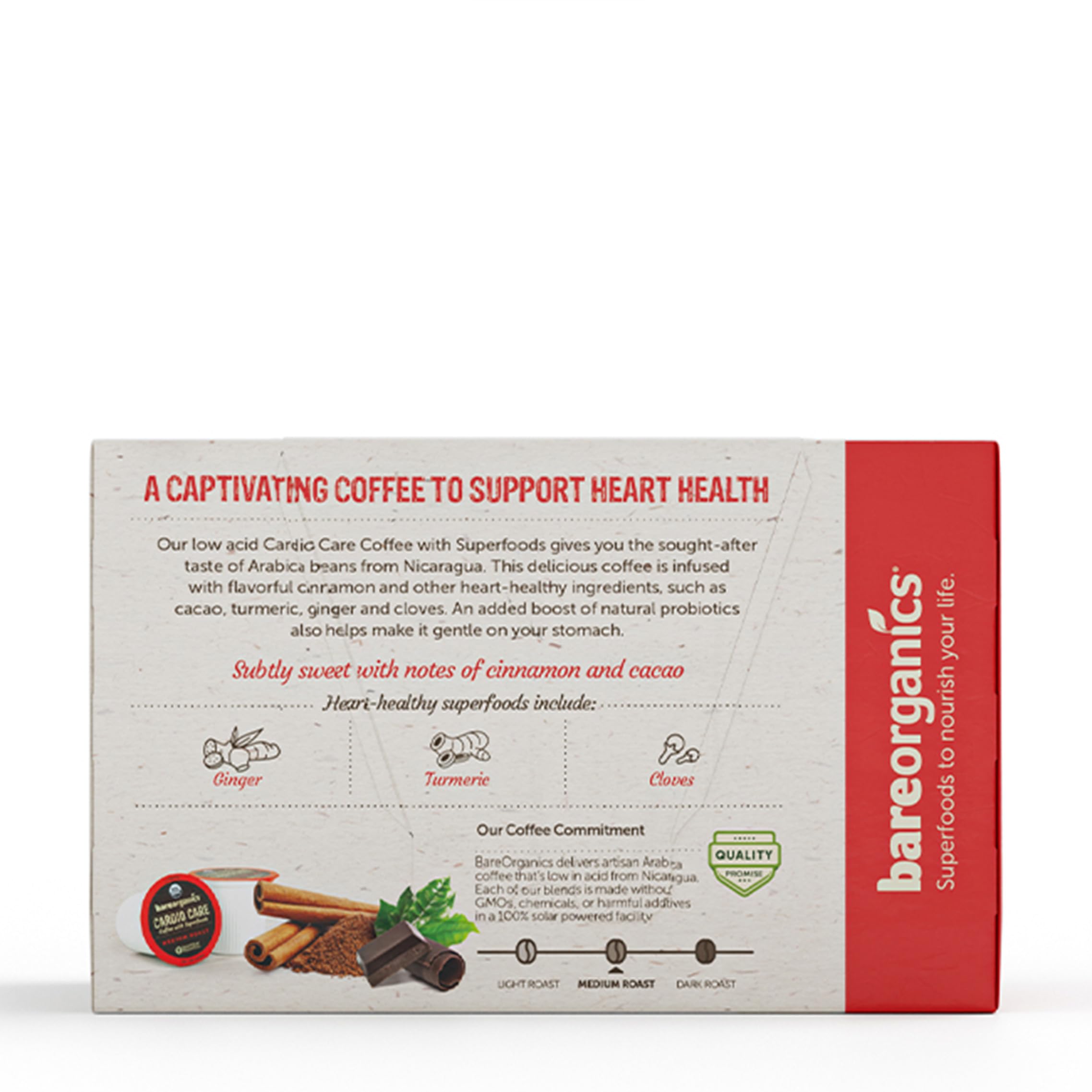 Foto 3 | Cápsulas De Café Bareorganics Cardio Care Con Superalimentos  10 Tazas - Venta Internacional.