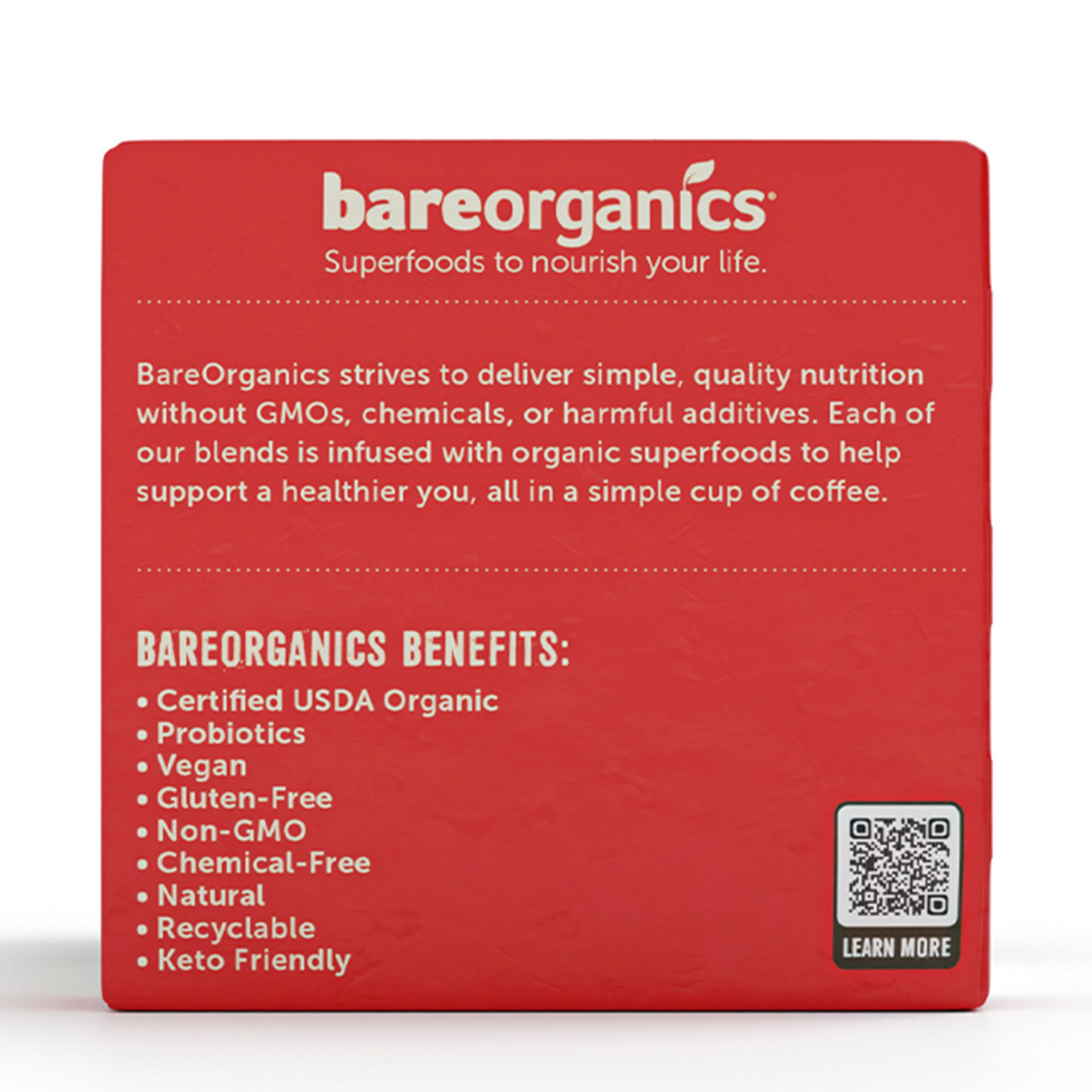 Foto 6 pulgar | Cápsulas De Café Bareorganics Cardio Care Con Superalimentos  10 Tazas - Venta Internacional.