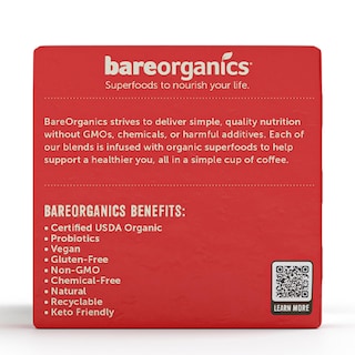 Foto 5 | Cápsulas De Café Bareorganics Cardio Care Con Superalimentos 10 Tazas - Venta Internacional.