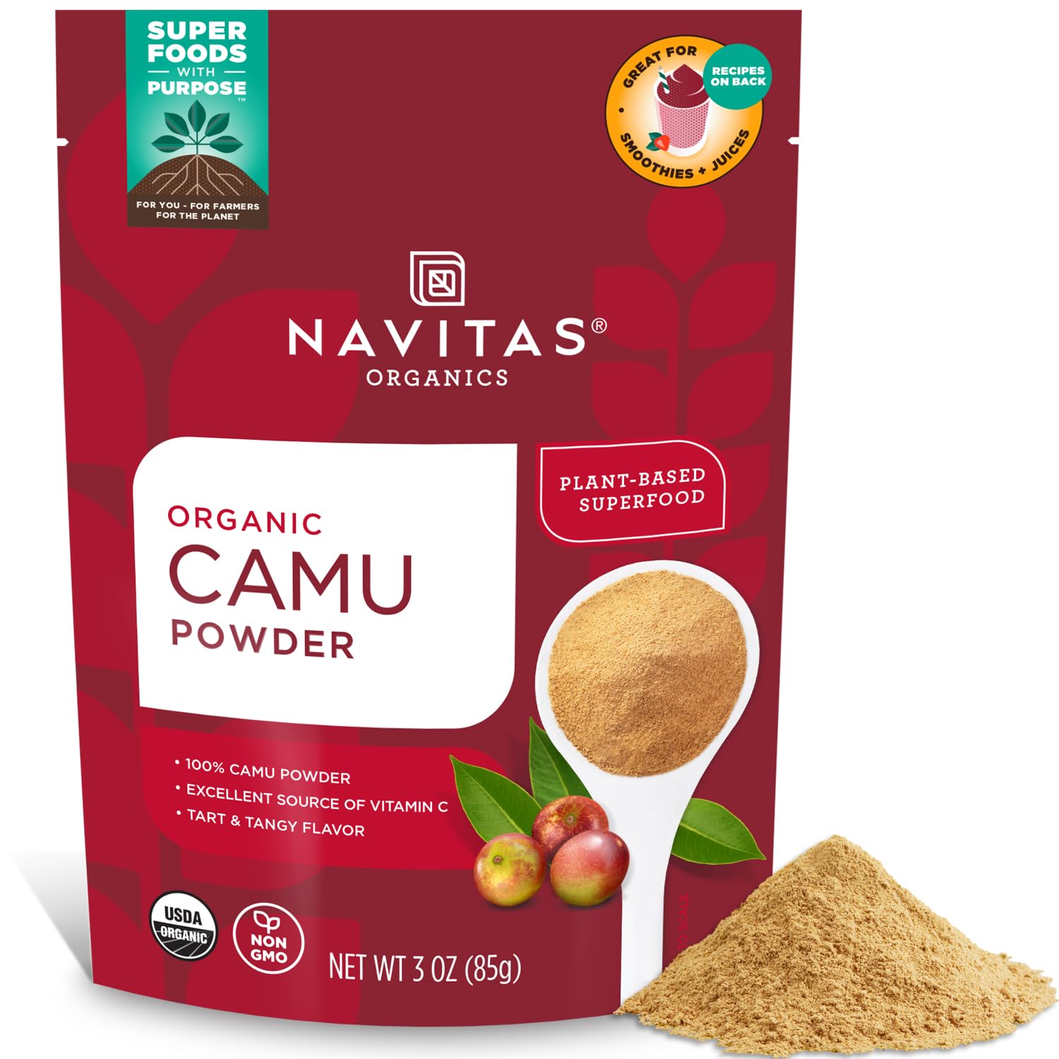 Foto 2 pulgar | Camu Camu En Polvo Navitas Organics 85 G Orgánico Sin Ogm - Venta Internacional.