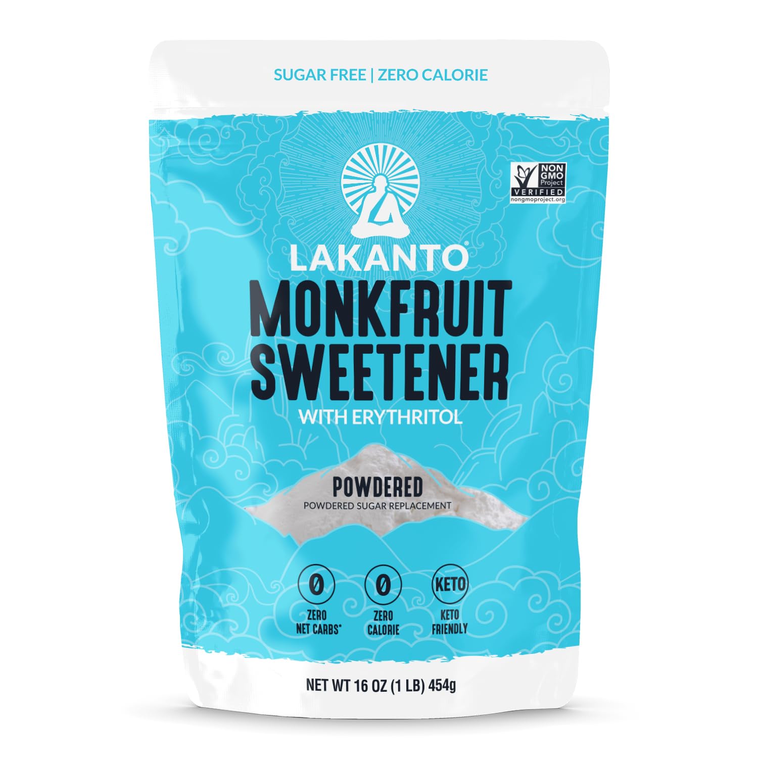 Foto 2 pulgar | Edulcorante Lakanto Powder Monk Fruit Con Eritritol 454 G - Venta Internacional.