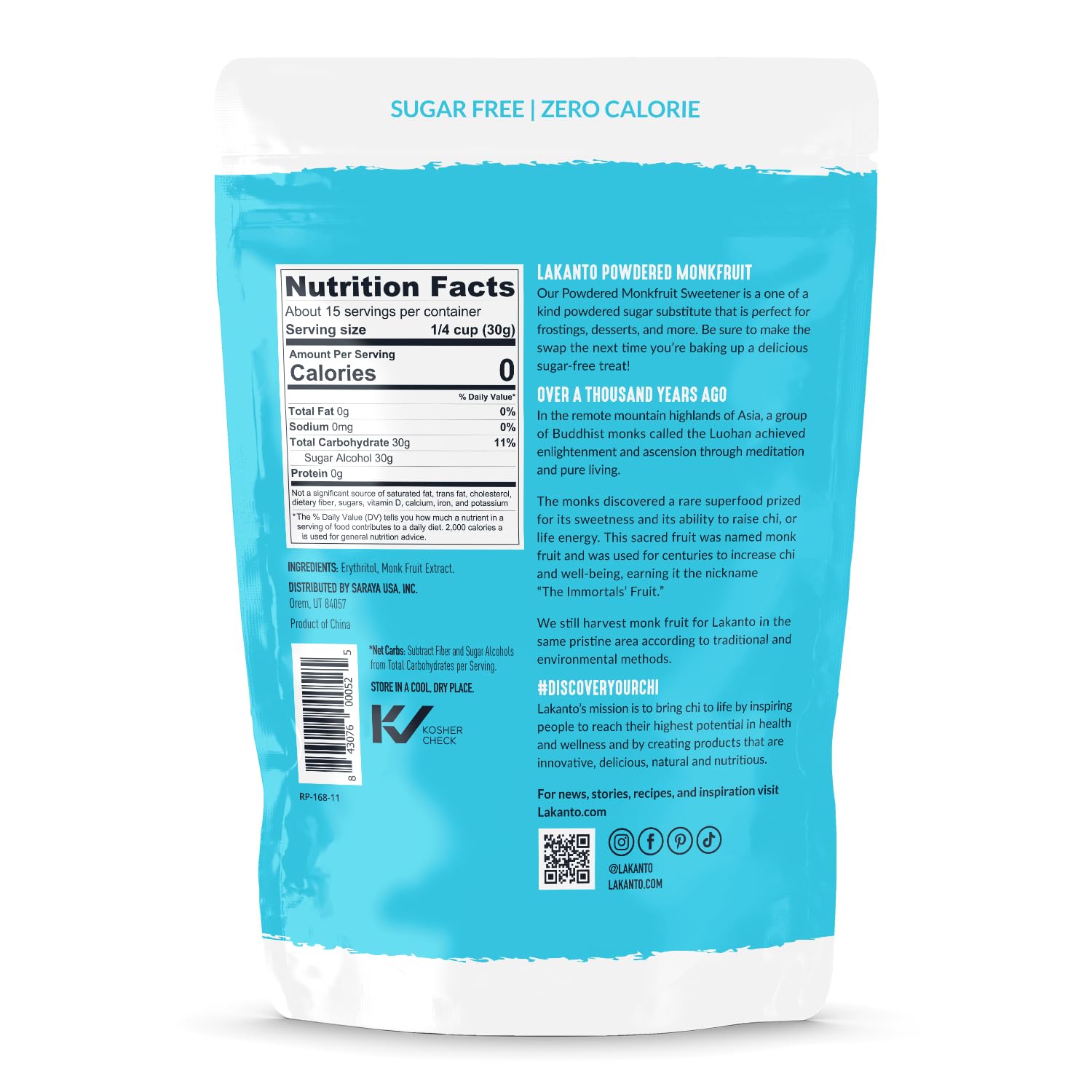 Foto 3 pulgar | Edulcorante Lakanto Powder Monk Fruit Con Eritritol 454 G - Venta Internacional.