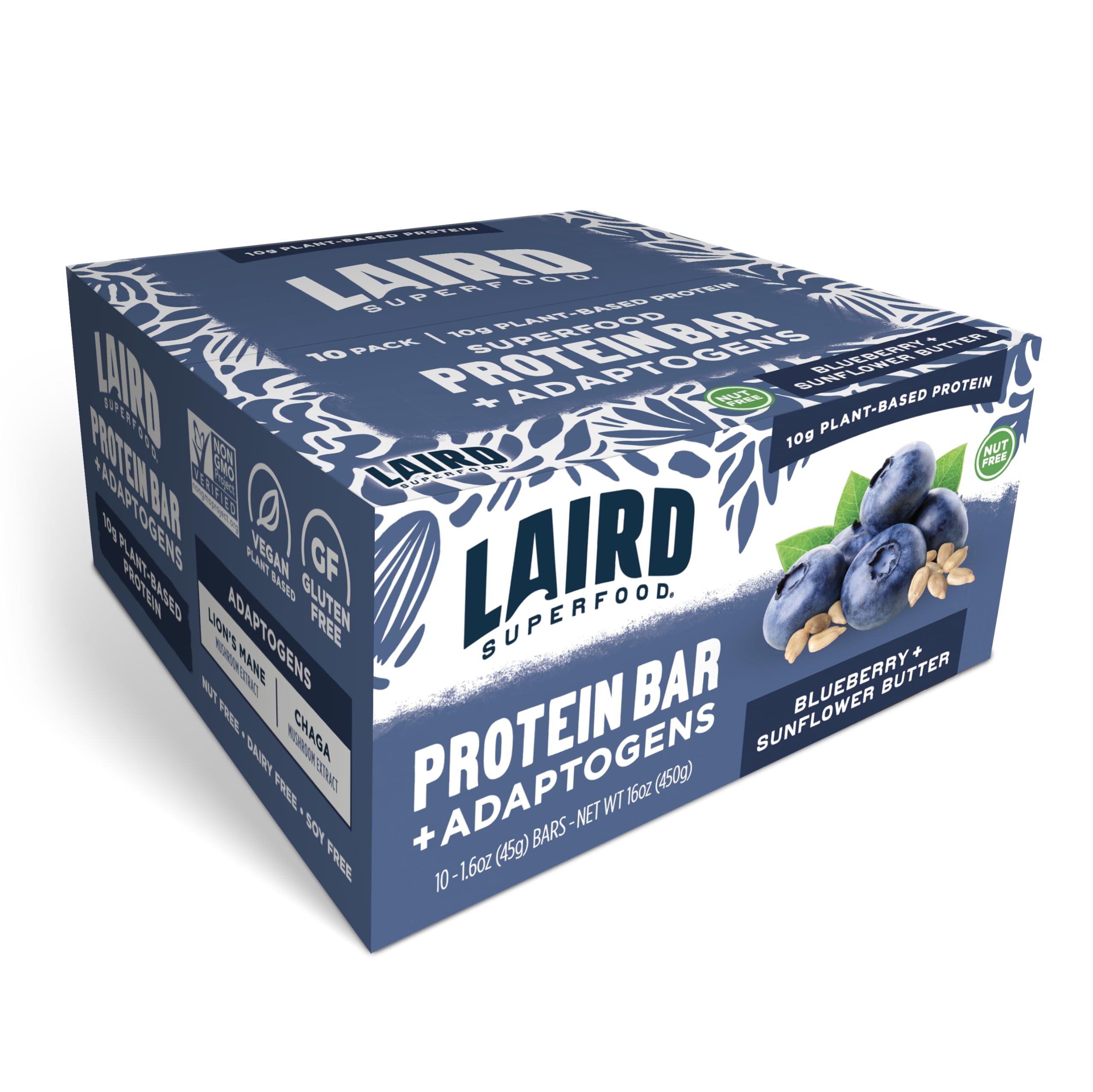 Foto 3 | Protein Bar Laird Superfood Functional Blueberry  10 G De Proteína - Venta Internacional.