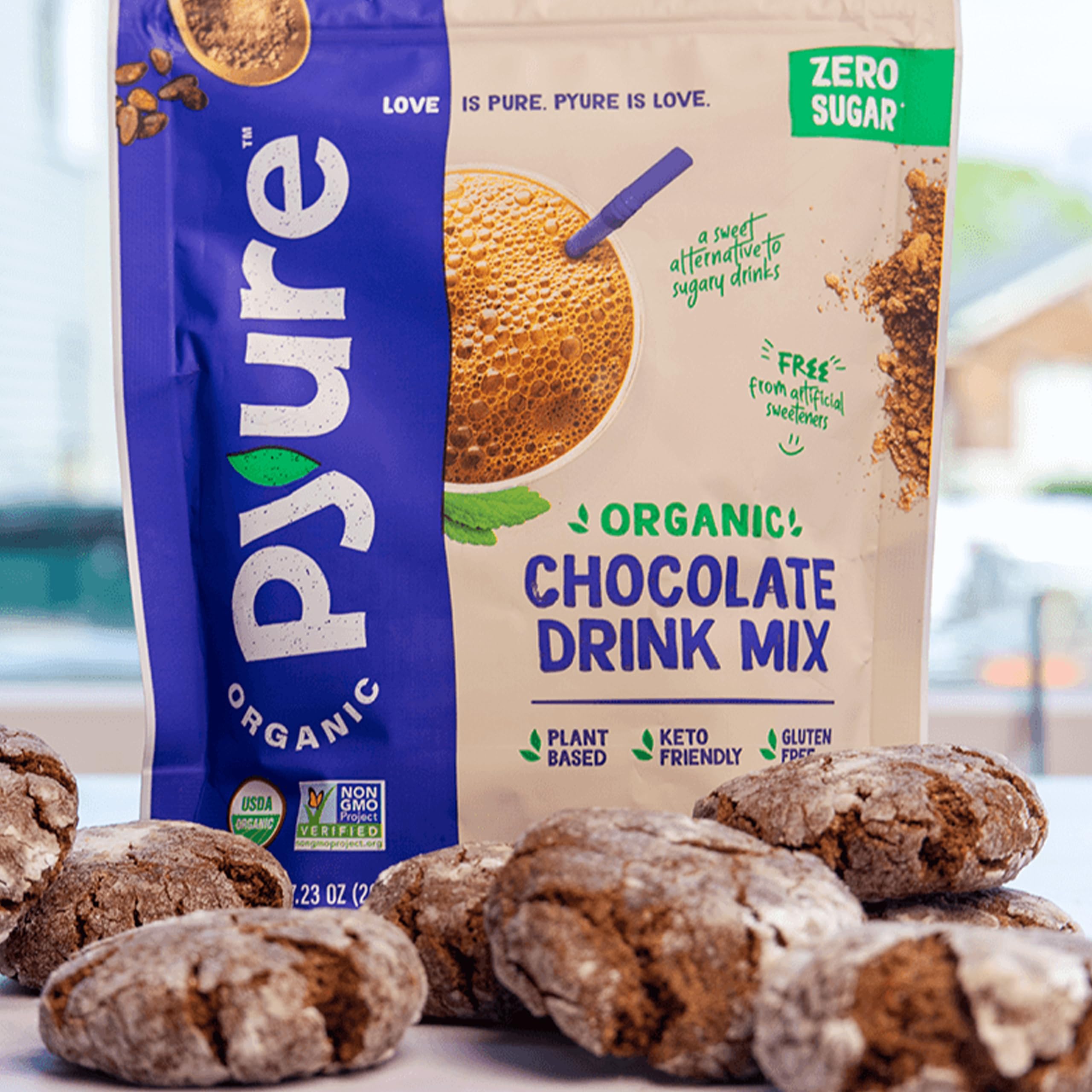 Foto 6 | Drink Mix Pyure Chocolate Orgánico Sin Azúcar 200 Ml - Venta Internacional.