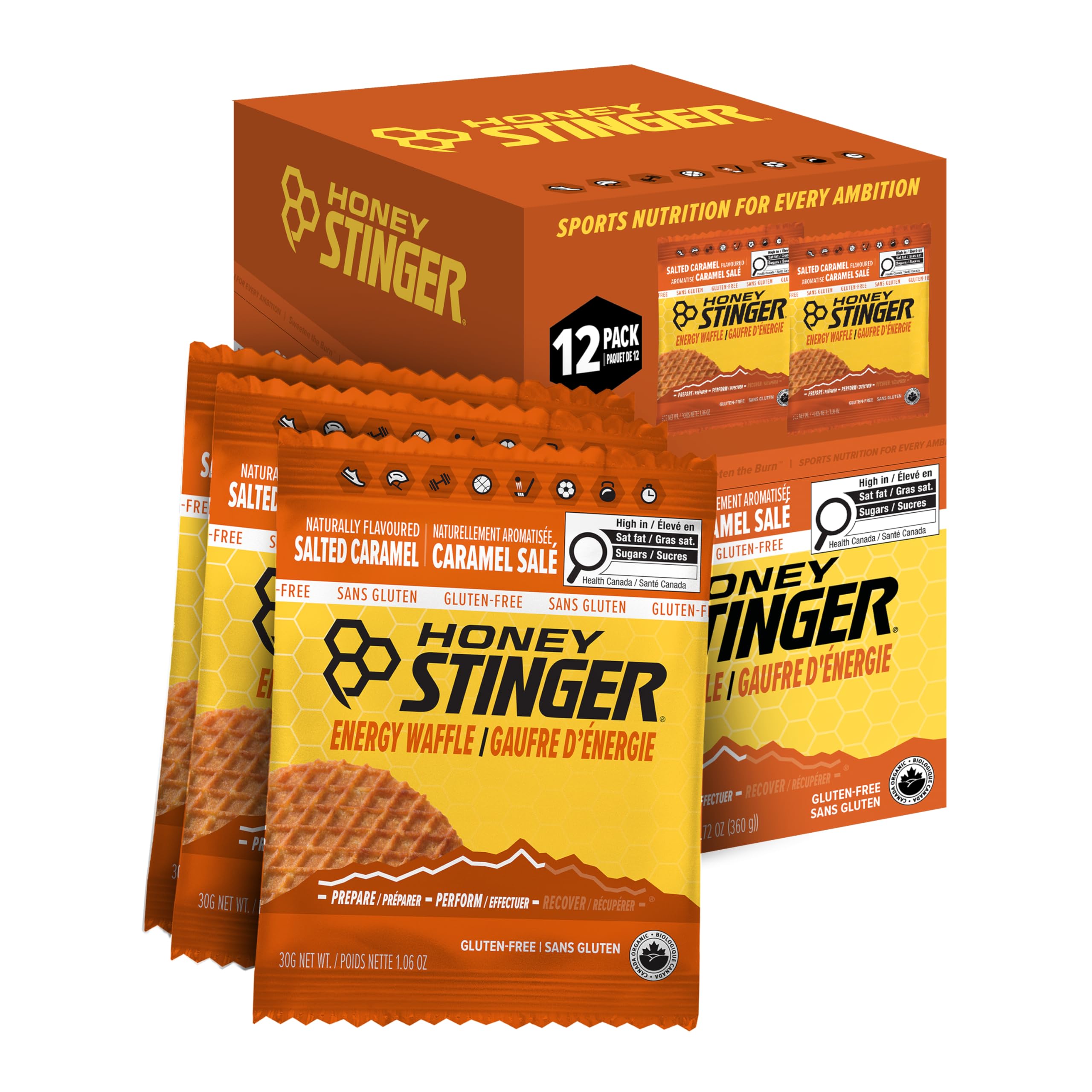 Foto 2 pulgar | Waffles Honey Stinger  Caramelo Salado Orgánico  30 G (paquete De 12) - Venta Internacional.