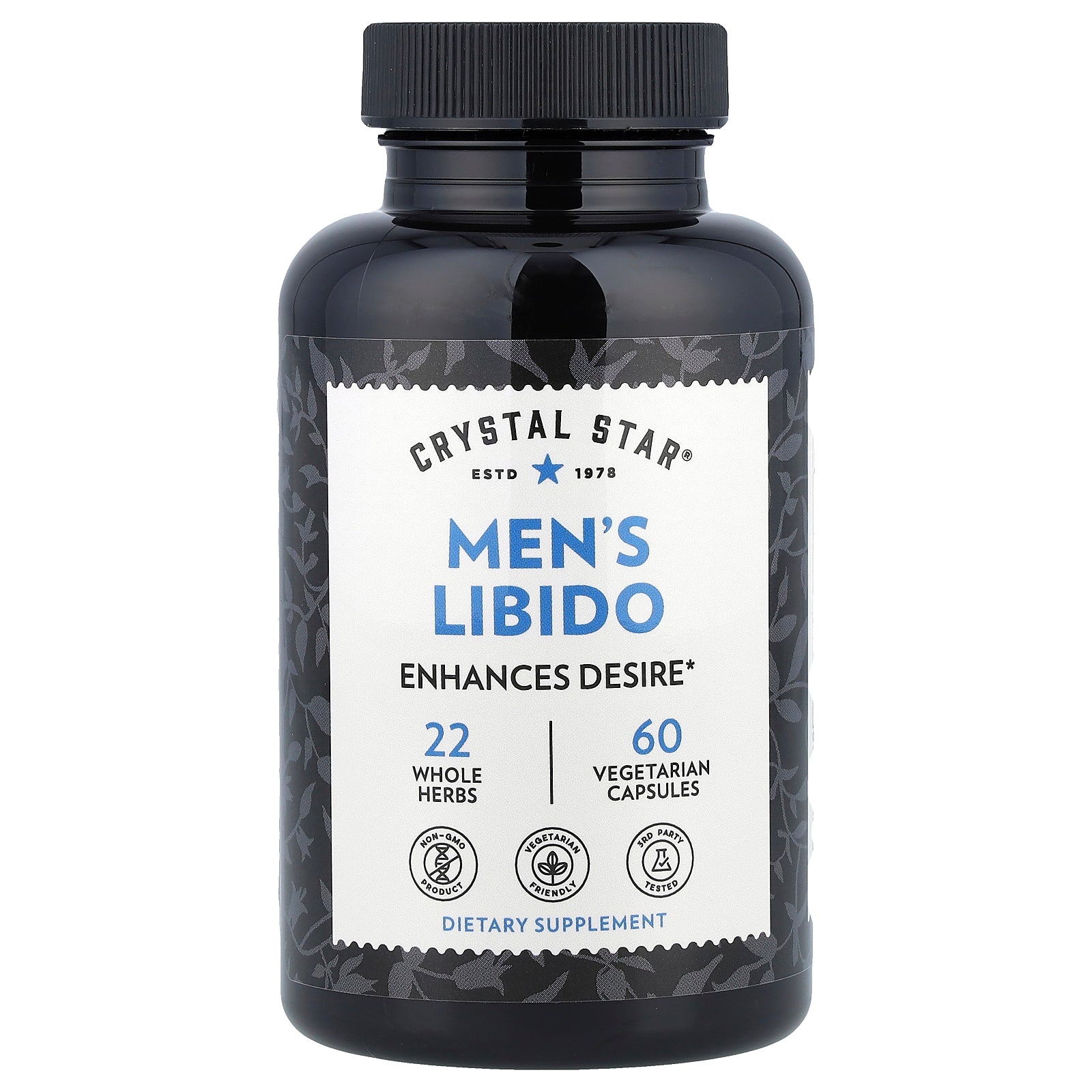 Foto 1 | Suplemento Crystal Star Men's Libido 60 Cápsulas Vegetarianas - Venta Internacional.