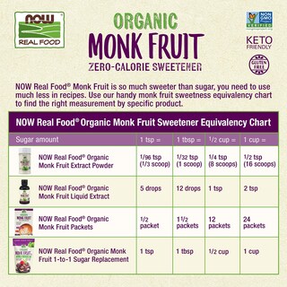 Foto 4 | Sweetener Now Foods Organic Monk Fruit 70 Paquetes - Venta Internacional.