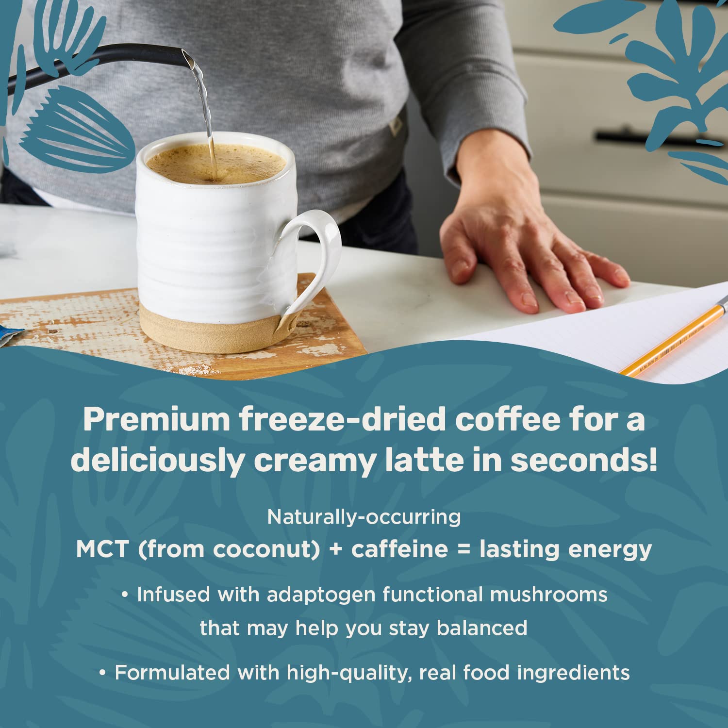 Foto 2 | Café Instant Latte Laird Superfood 100% Aríbica  Bolsa De 225 Ml - Venta Internacional.