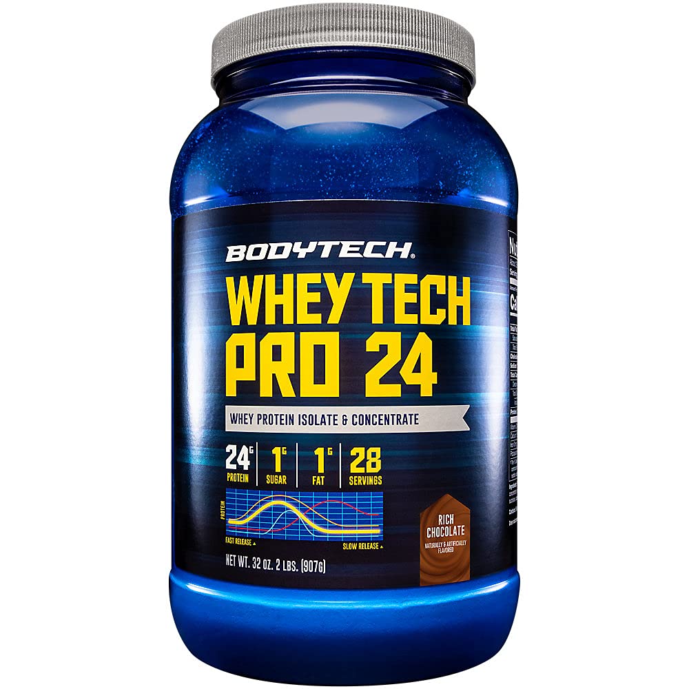 Foto 3 pulgar | Proteína En Polvo Bodytech Whey Tech Pro24 Rich Chocolate  1 Kg - Venta Internacional.