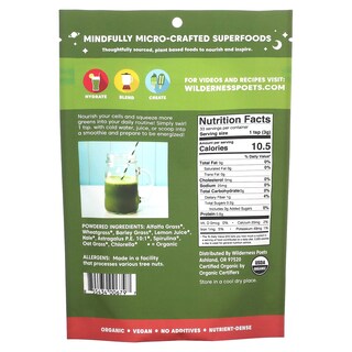 Foto 2 | Jugo Verde En Polvo Wilderness Poets Alcalinizante Orgánico 100 G - Venta Internacional.
