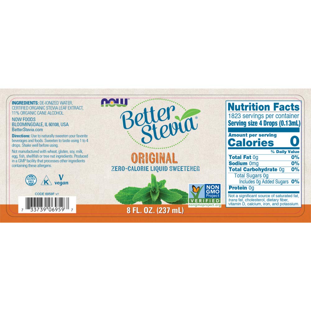 Foto 3 pulgar | Edulcorante Líquido Now Foods Betterstevia Original 240 Ml - Venta Internacional.
