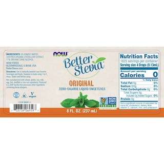 Foto 2 | Edulcorante Líquido Now Foods Betterstevia Original 240 Ml - Venta Internacional.
