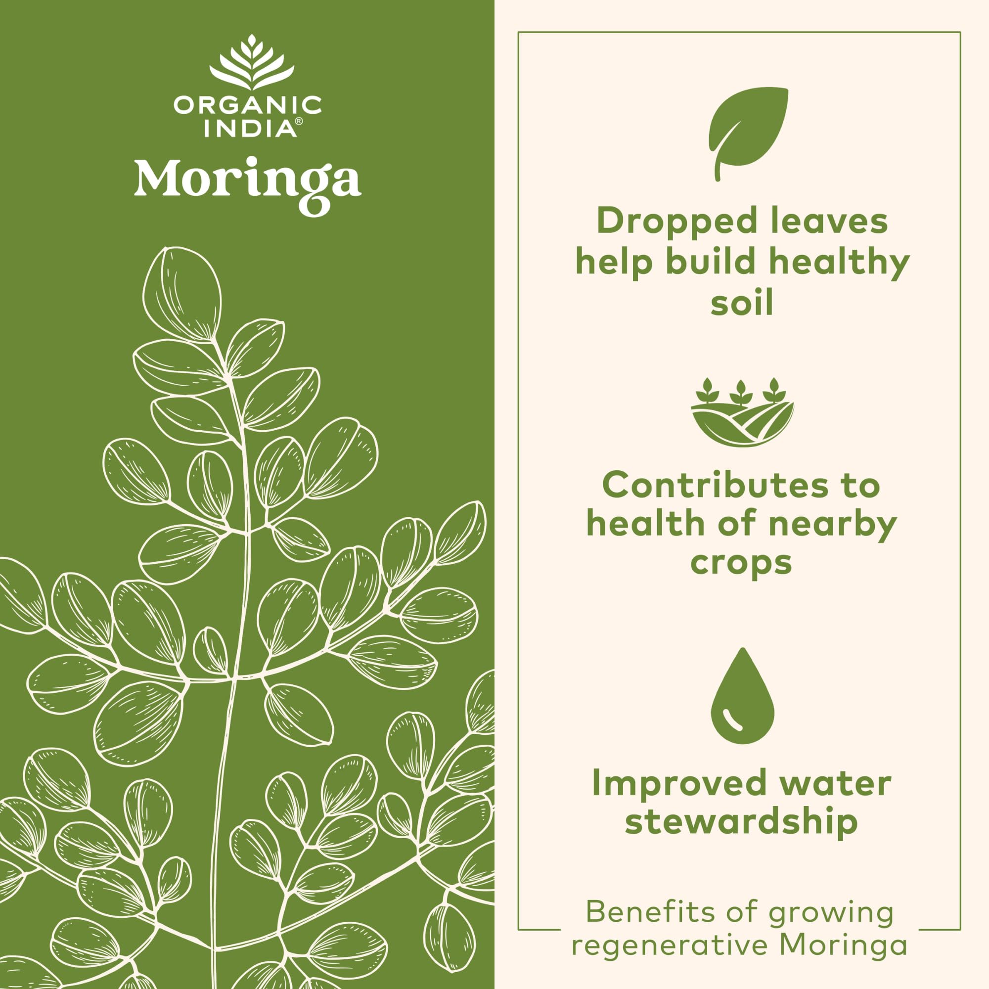 Foto 6 | Superfood Mix Organic India Chocolate Moringa Latte Powder - Venta Internacional.