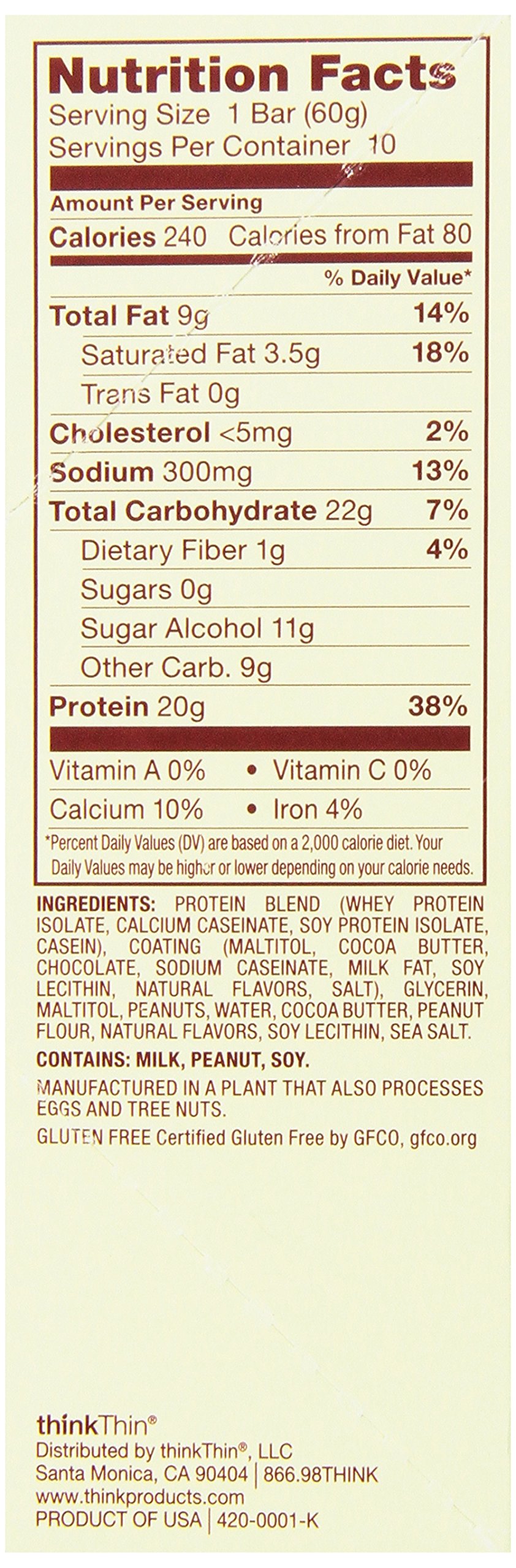 Foto 5 | Health Product Thinkthin Crema De Cacahuete Cremosa Con Alto Contenido De Proteínas  60 G - Venta Internacional.