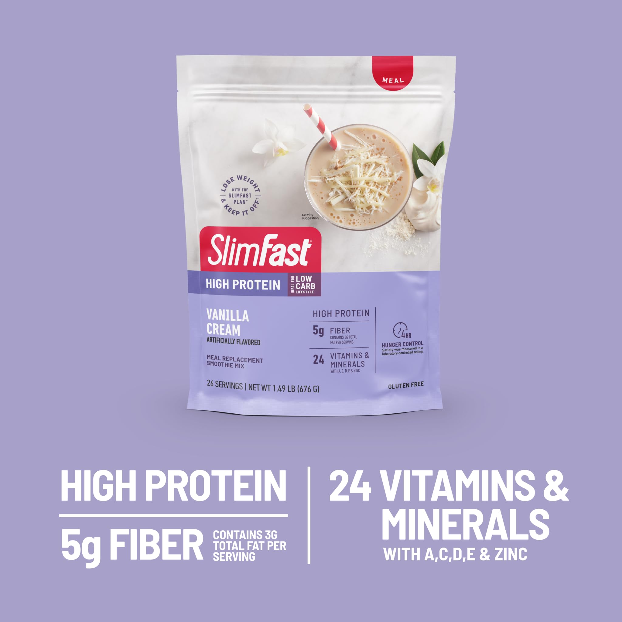 Foto 5 pulgar | Sustitutivo De Comidas En Polvo Slimfast High Protein Vanilla 675 G - Venta Internacional.