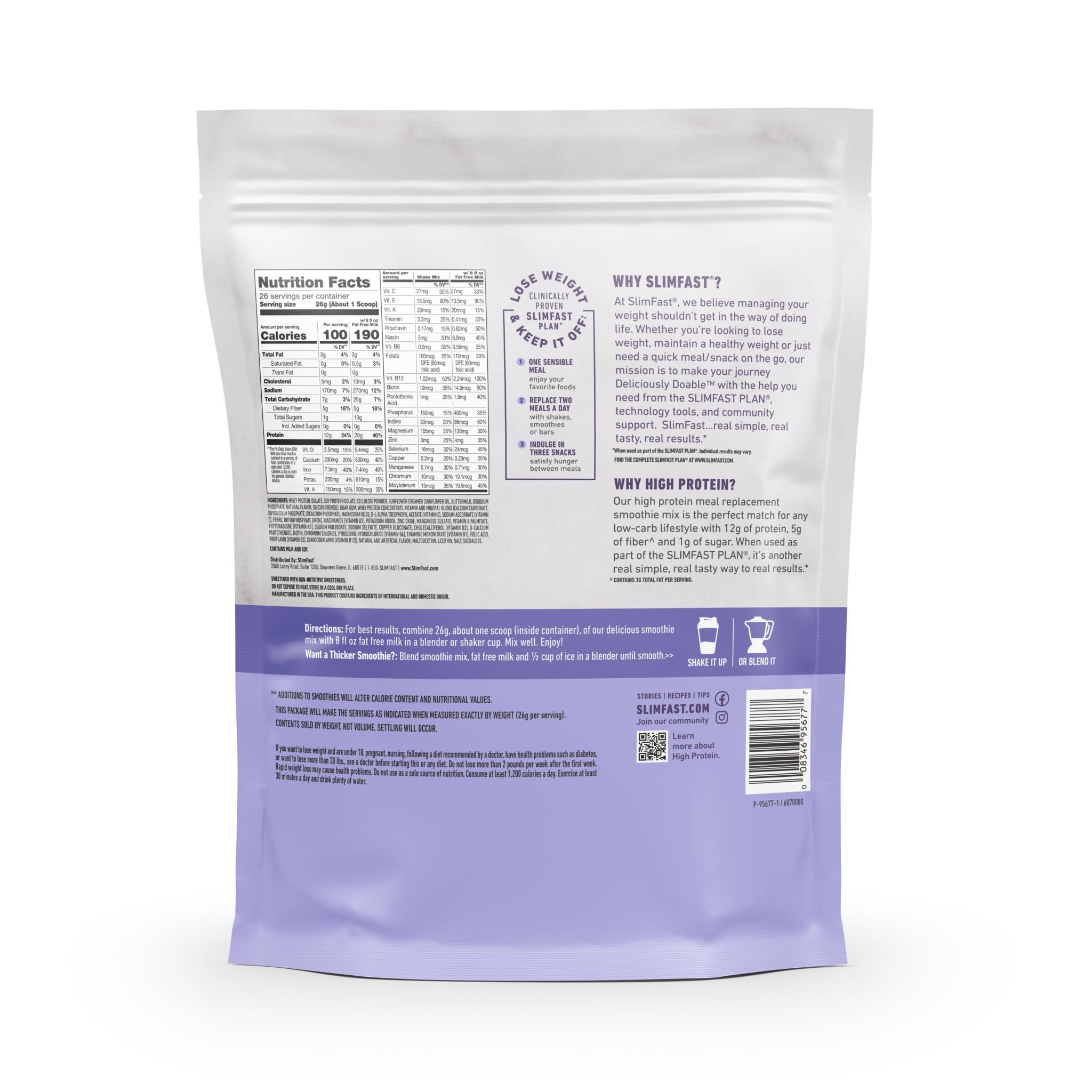Foto 8 pulgar | Sustitutivo De Comidas En Polvo Slimfast High Protein Vanilla 675 G - Venta Internacional.