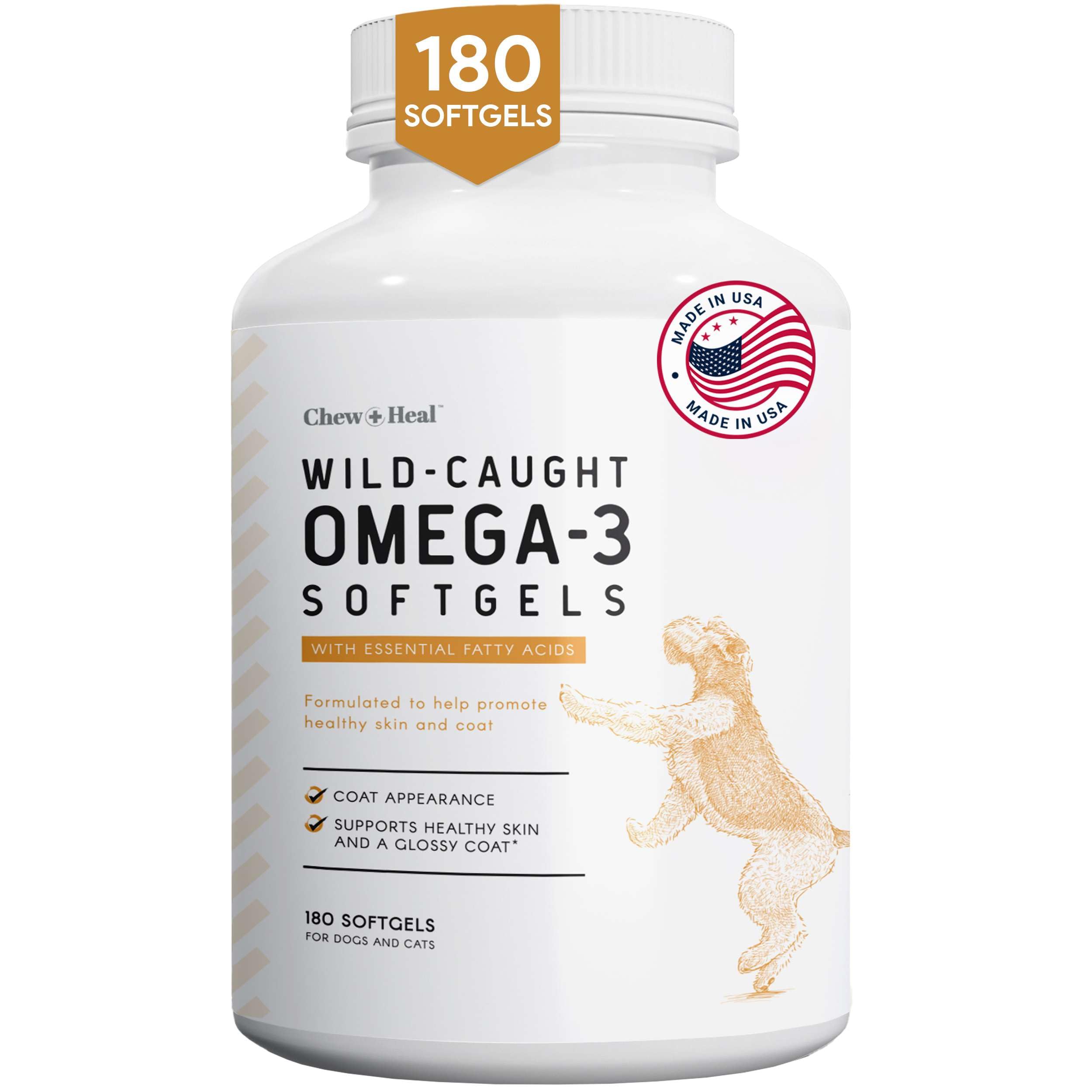 Foto 2 pulgar | Suplemento De Aceite De Pescado Chew + Heal Omega 3  1000 Mg Para Perros  180 Cápsulas De Gelatina Blanda - Ven
