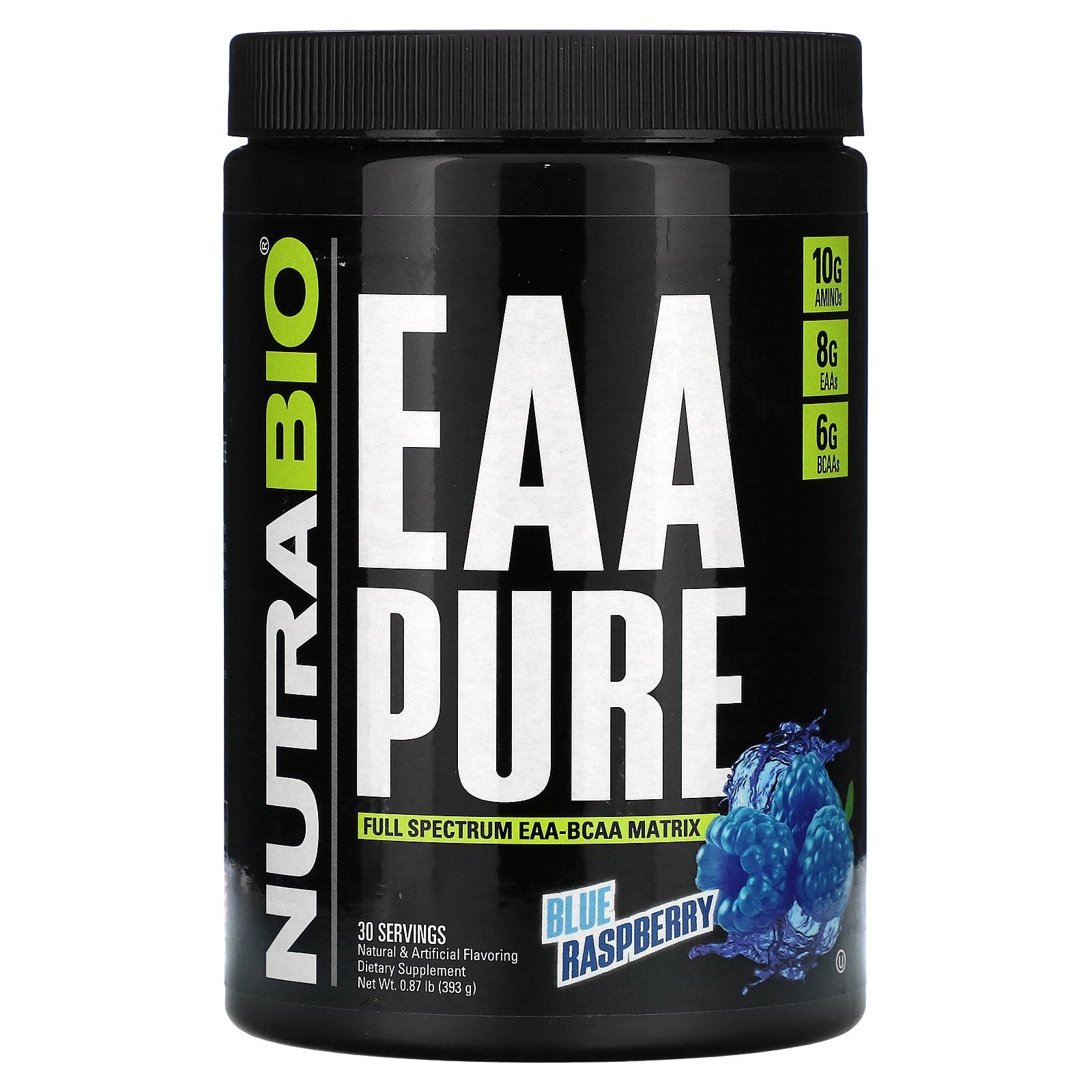 Foto 1 | Suplemento Nutrabio Eaa Pure Blue Raspberry 393 G - Venta Internacional.