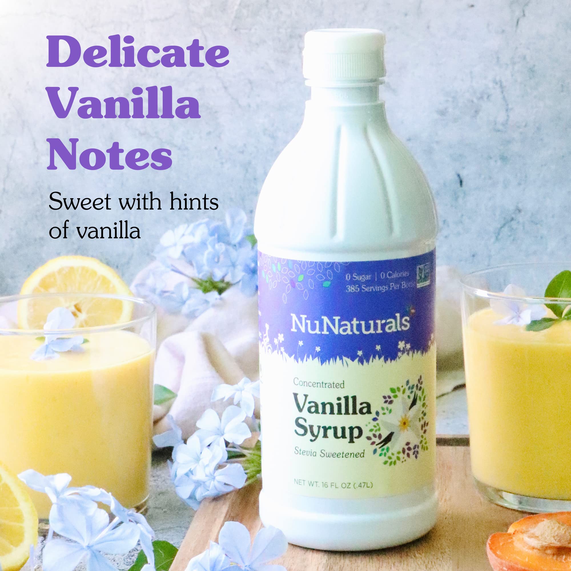 Foto 4 | Sirope De Stevia Nunaturals  Edulcorante Sin Azúcar  Vainilla  473 Ml - Venta Internacional.