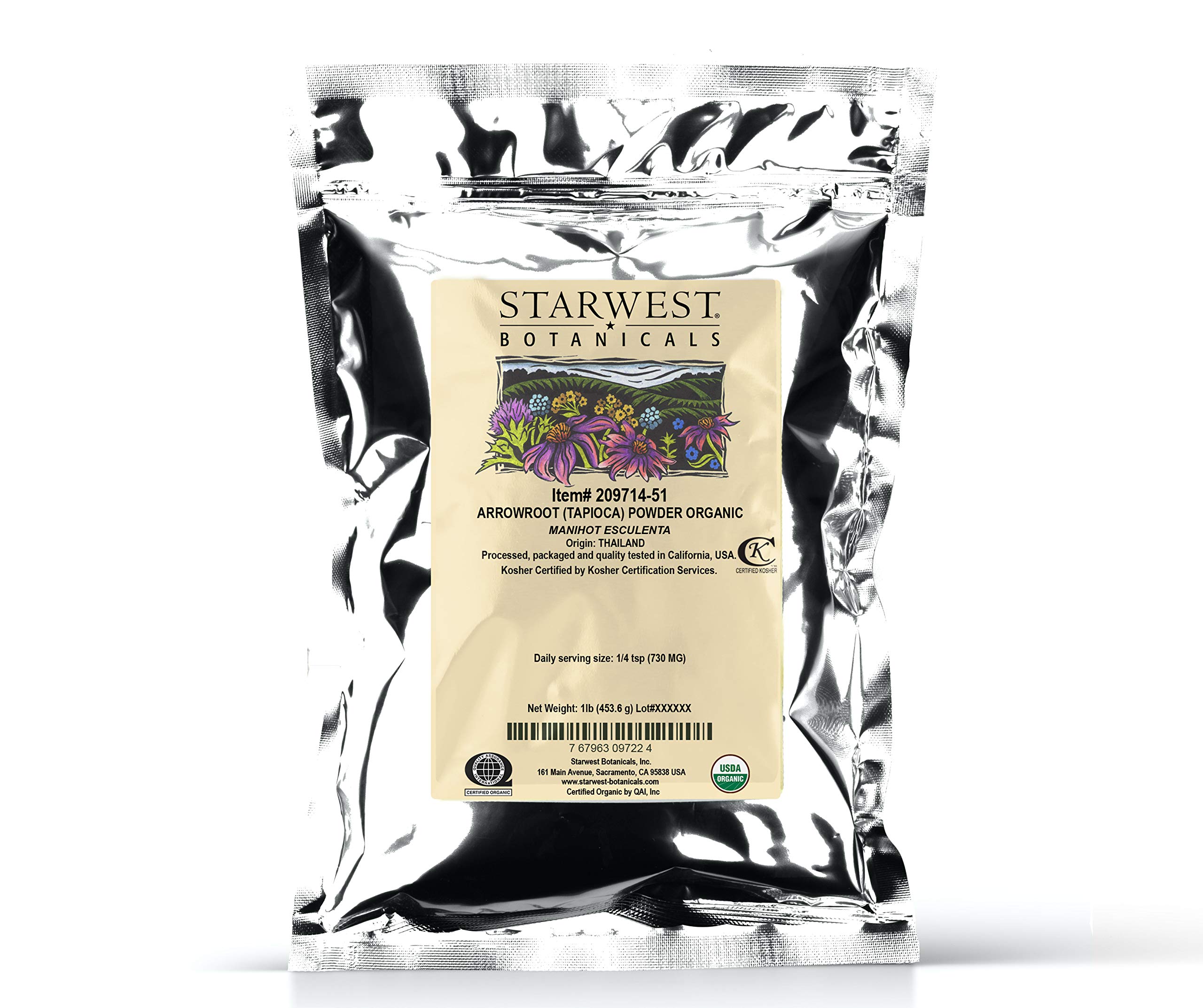 Foto 1 | Arrourruz En Polvo Starwest Botanicals Organic 454 G - Venta Internacional.