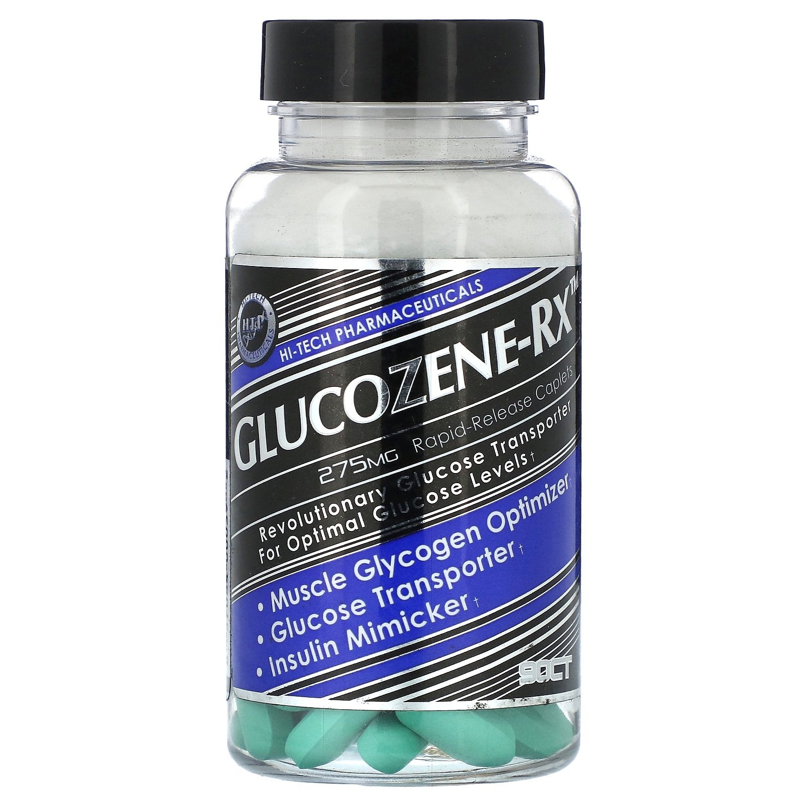 Foto 2 pulgar | Suplemento Hi Tech Pharmaceuticals Glucozene-rx 90 Comprimidos - Venta Internacional.