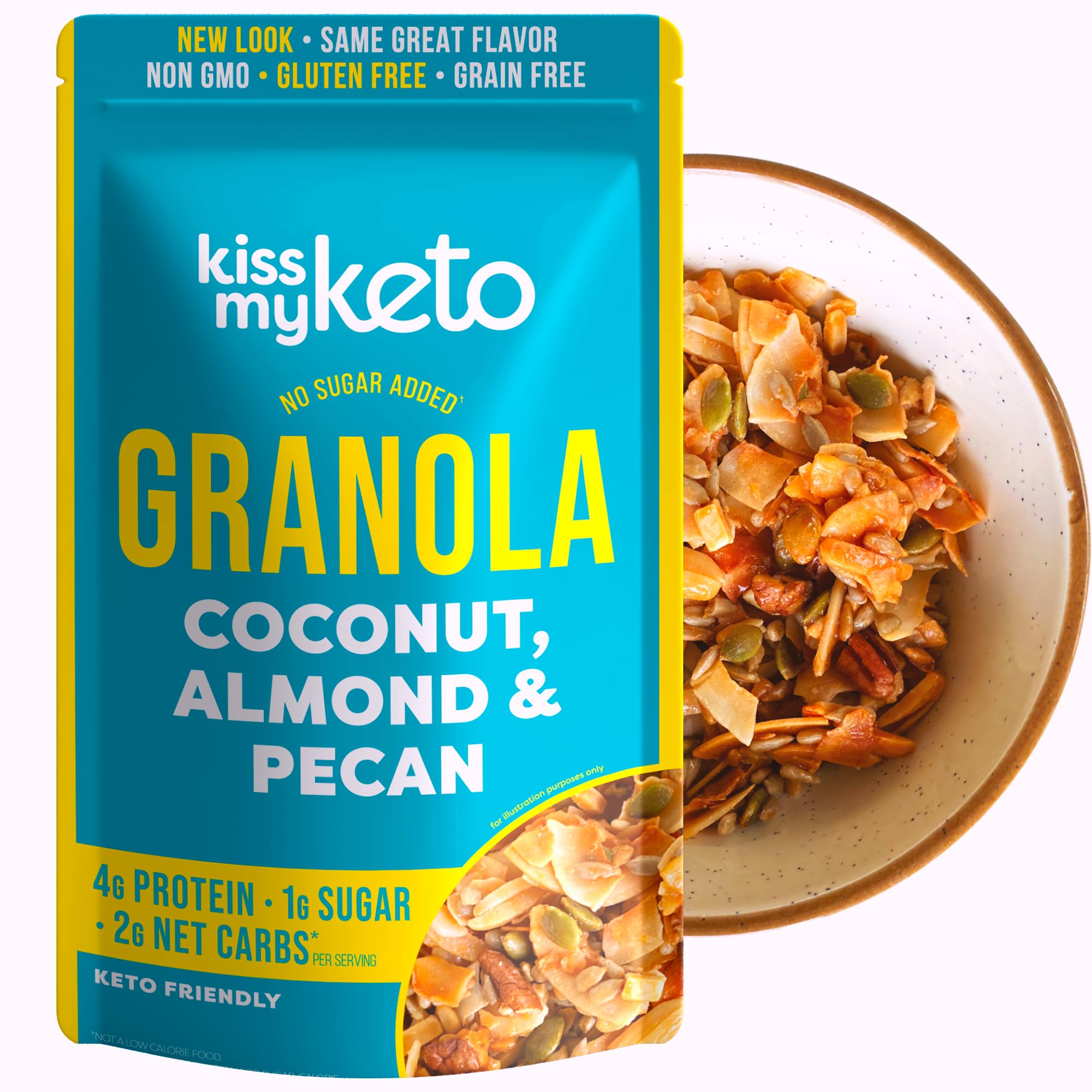 Foto 2 pulgar | Granola Cereal Kiss My Keto  Coco  Almendras Y Nueces  Bajas En Carbohidratos - Venta Internacional.