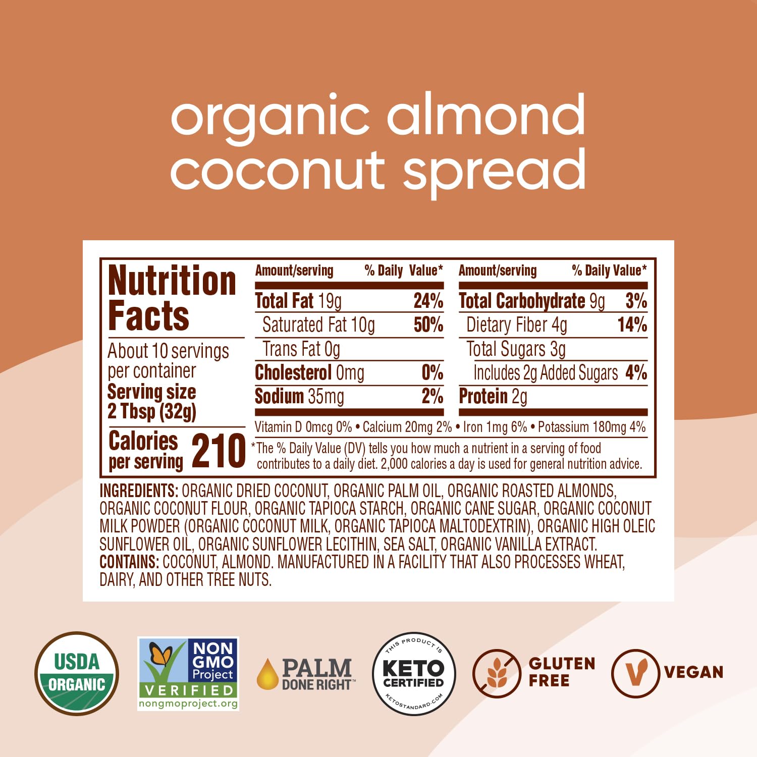 Foto 3 pulgar | Unte Nutiva Almond Coconut Organic 340 Ml 3 G De Azúcar Cetogénico - Venta Internacional.