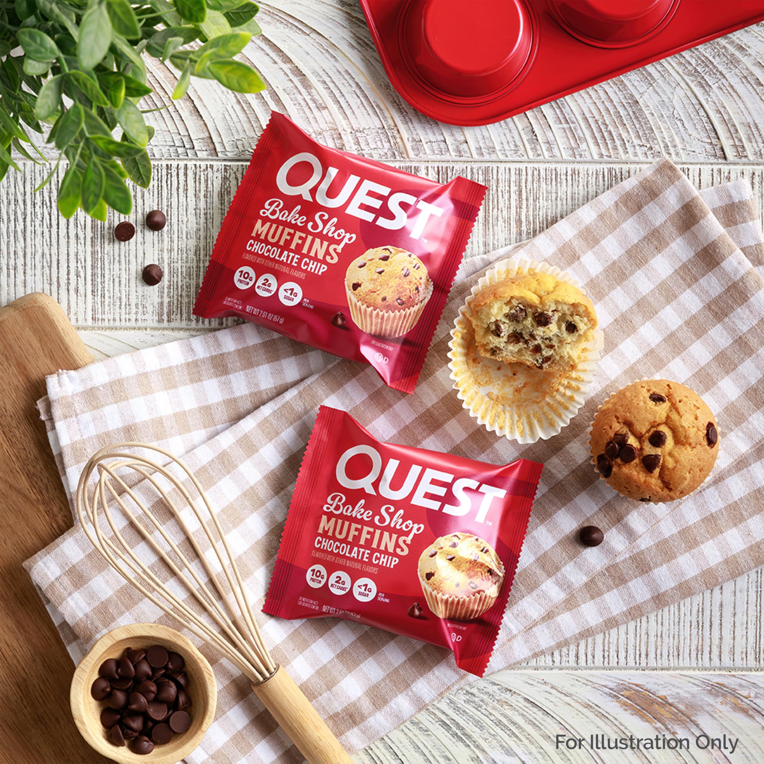 Foto 5 pulgar | Muffins Quest Bake Shop Con Chispas De Chocolate  10 G De Proteína  8 Unidades - Venta Internacional.