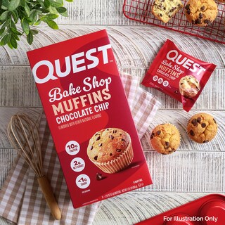 Foto 5 | Muffins Quest Bake Shop Con Chispas De Chocolate 10 G De Proteína 8 Unidades - Venta Internacional.