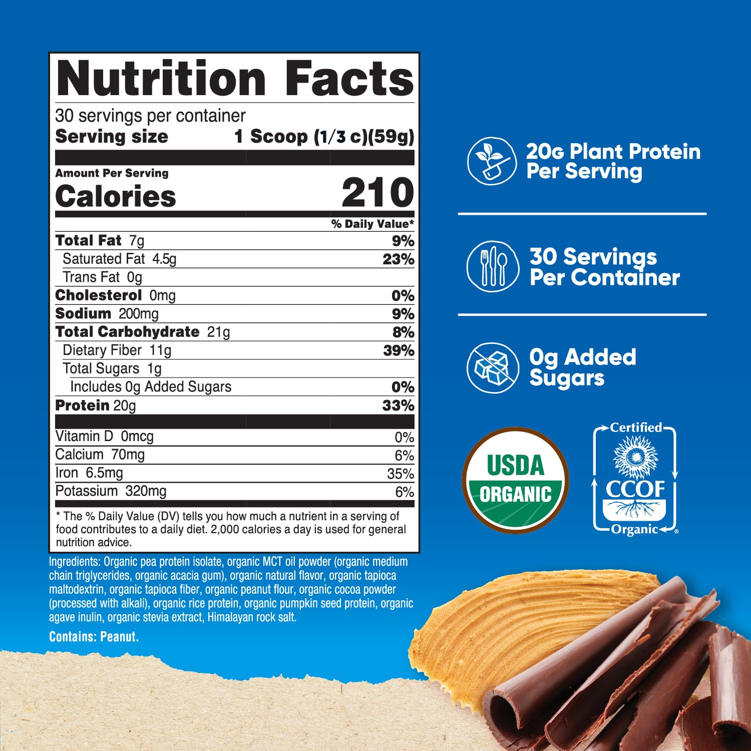 Foto 3 pulgar | Batido Sustitutivo De Comidas En Polvo Nutricost Vegan Chocolate - Venta Internacional.