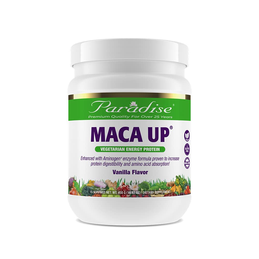 Foto 2 pulgar | Proteína En Polvo Paradise Herbs Maca Up Vanilla 450 Ml - Venta Internacional.
