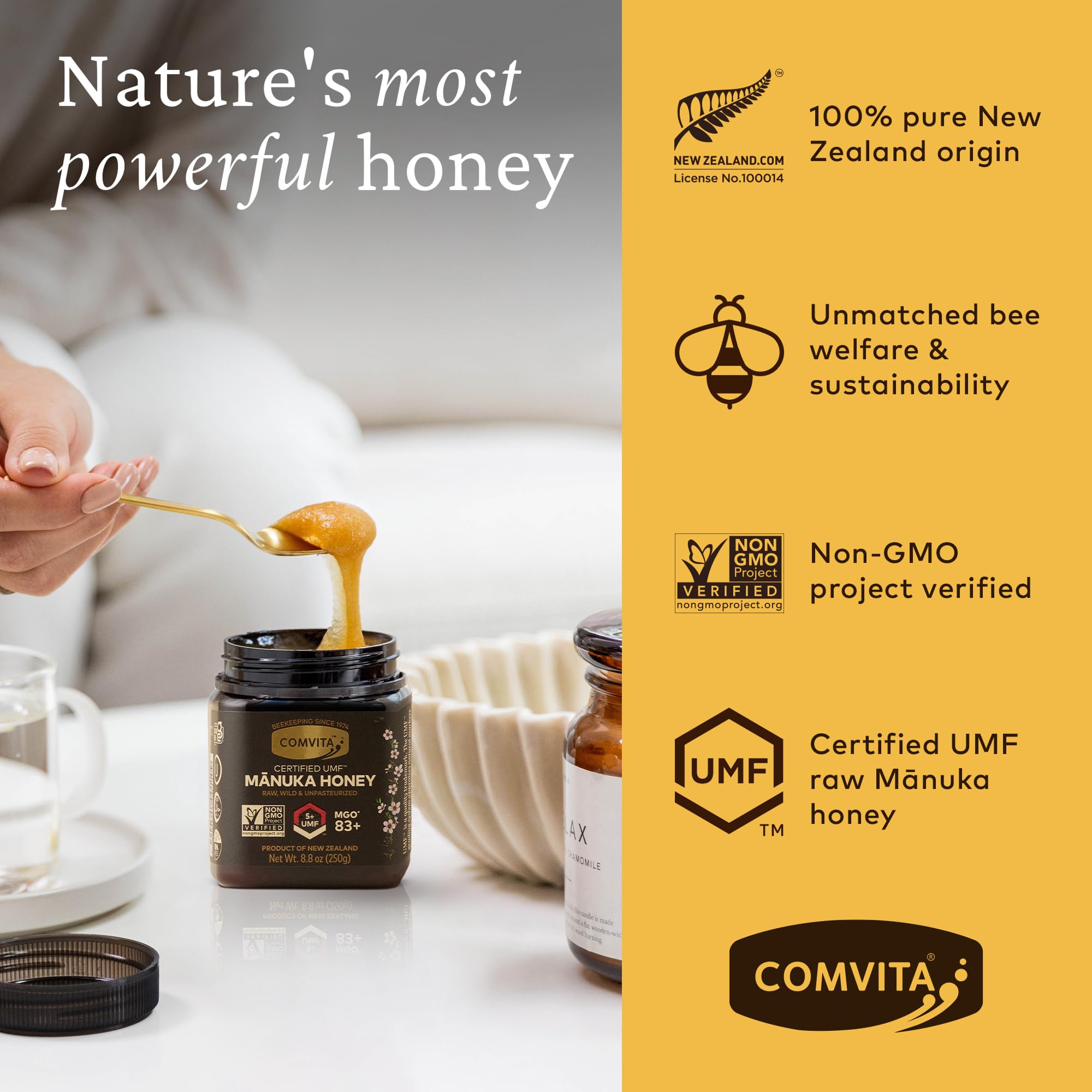 Foto 2 | Miel De Manuka Comvita Umf 5+ (mgo 83+) 250 G Nueva Zelanda - Venta Internacional.
