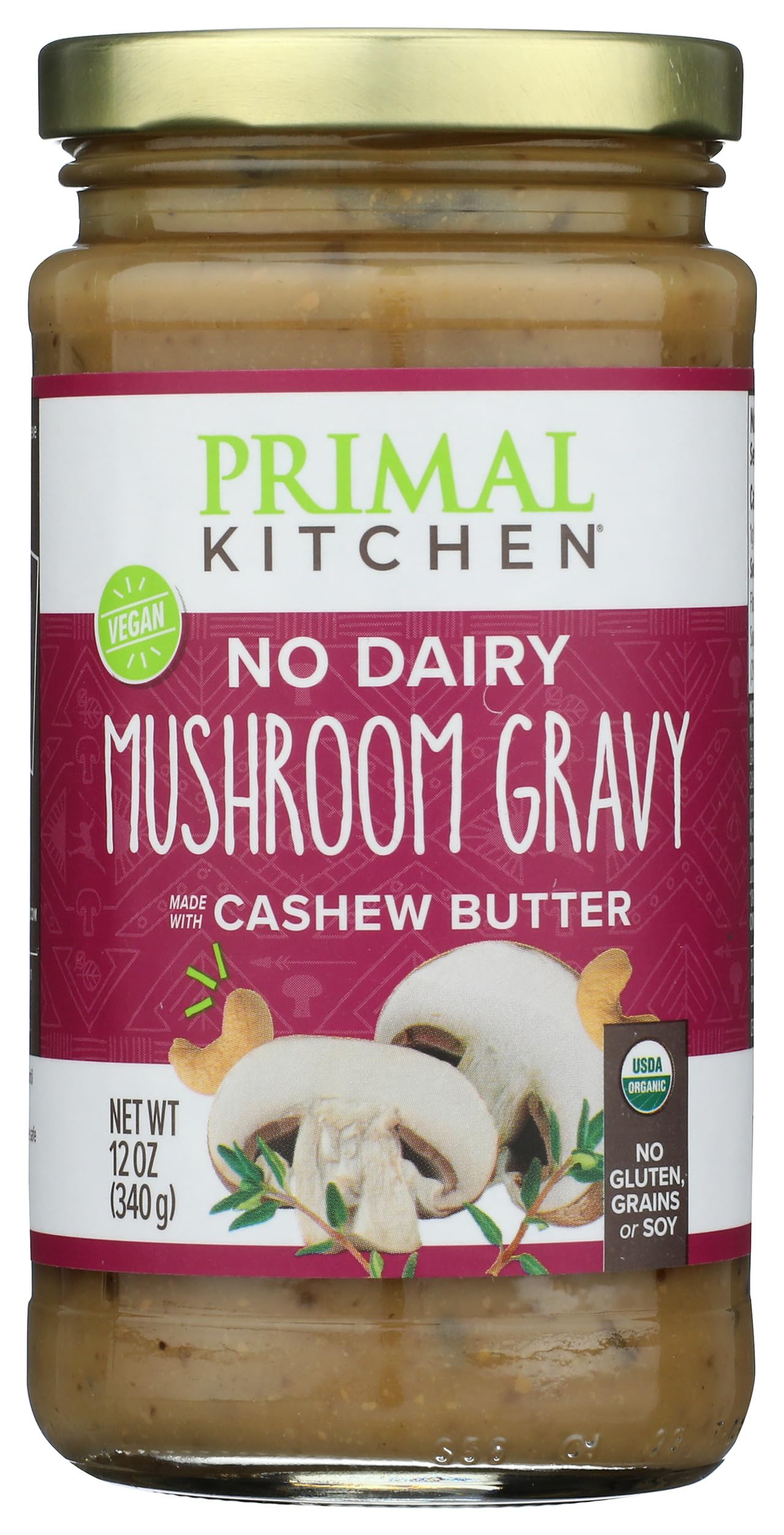 Foto 1 | Champiñones Orgánicos Gravy Primal Kitchen  355 Ml - Venta Internacional.