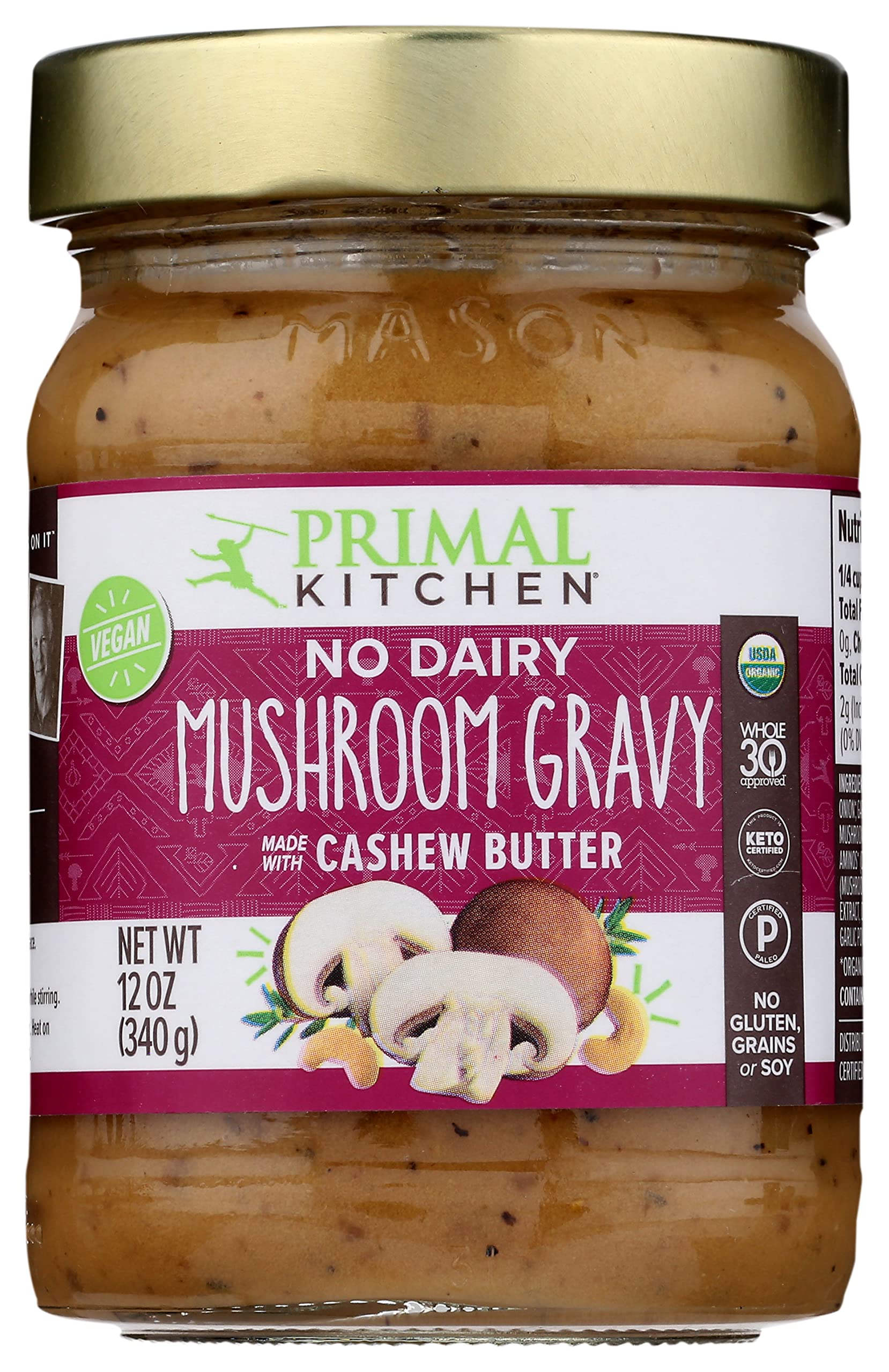 Foto 3 | Champiñones Orgánicos Gravy Primal Kitchen  355 Ml - Venta Internacional.