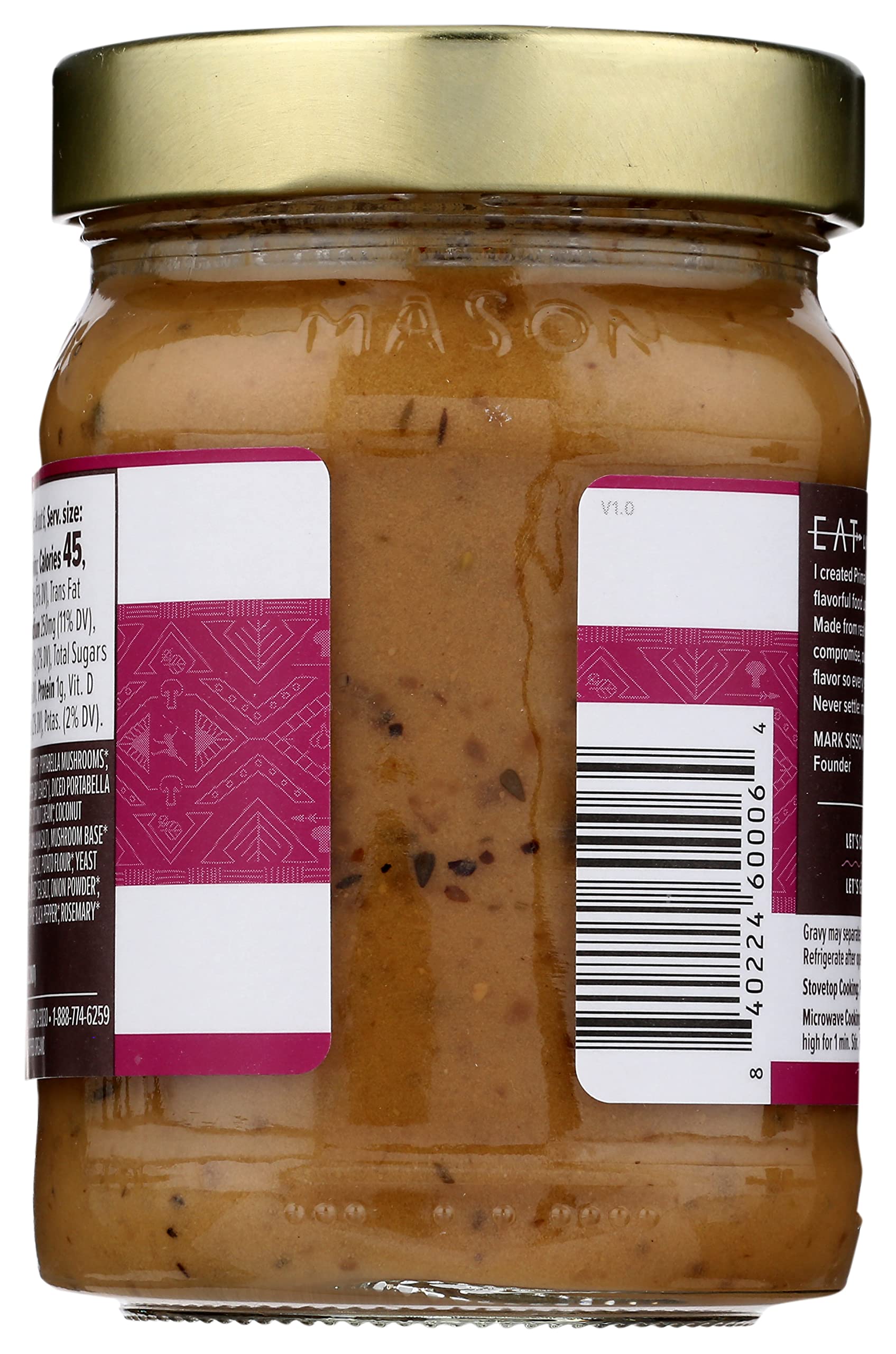 Foto 5 pulgar | Champiñones Orgánicos Gravy Primal Kitchen  355 Ml - Venta Internacional.