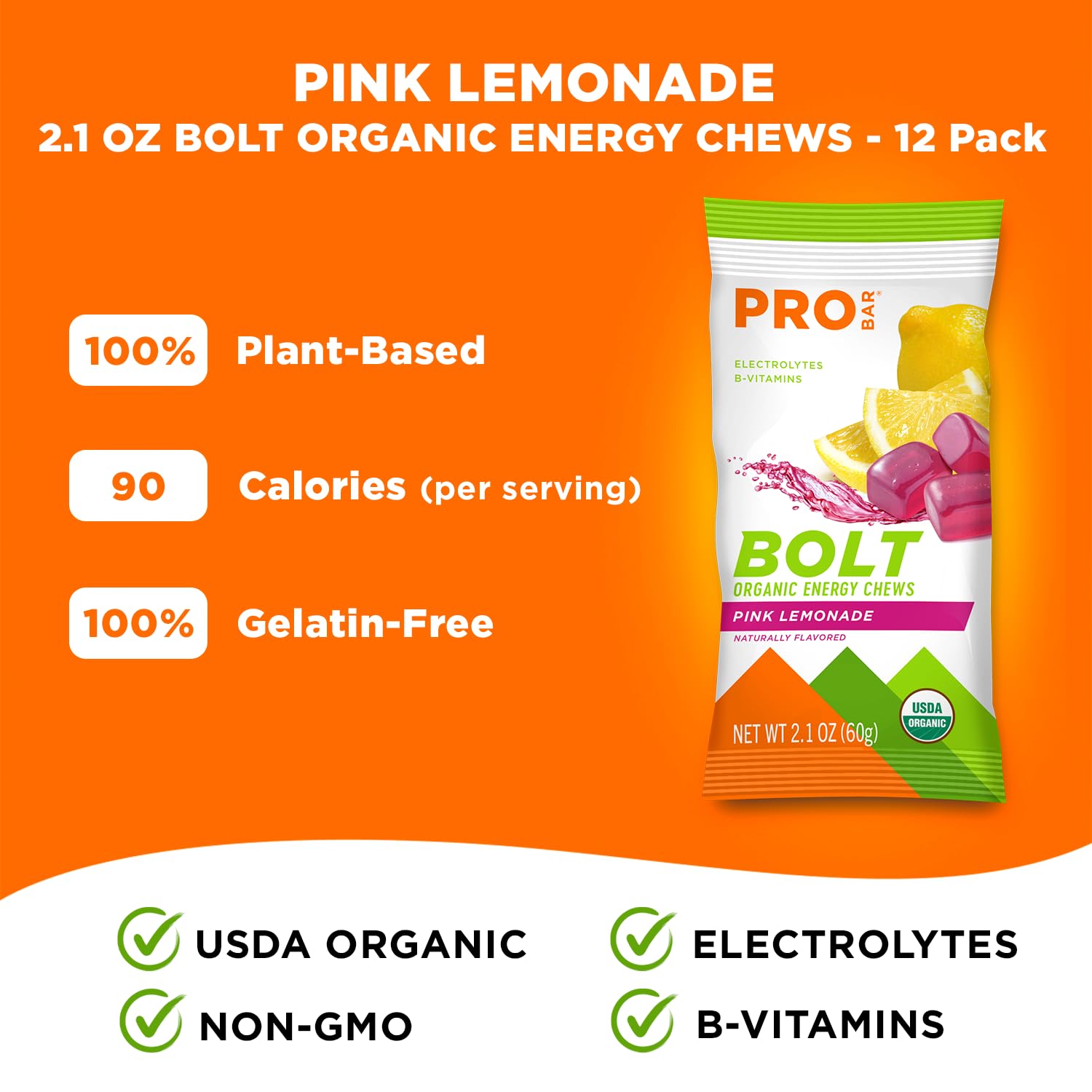 Foto 5 pulgar | Suplemento en Polvo Energy Chews Pink Lemonade  - Venta Internacional.