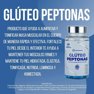 Foto 4 | Glúteo Peptonas Abdominal Mesofrance 2 Piezas de 90 Capsulas